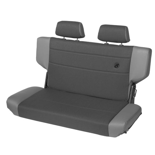 Bestop Trailmax II Fold-N-Tumble Seat Charcoal Rear/Second Seat Vinyl I 39435-09