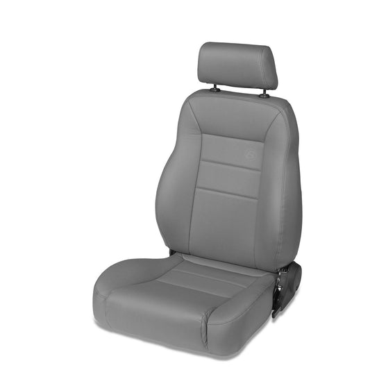 Bestop Trailmax II Pro Seat Charcoal Front High-Back Vinyl Premium Bucket Driver side I 39451-09