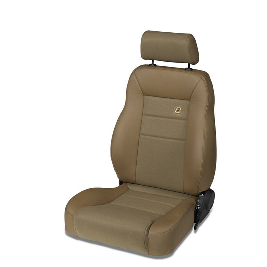 Bestop Trailmax II Pro Seat Spice Front High-Back Vinyl w/Center Fabric Insert Premium Bucket Passenger Side I 39460-37