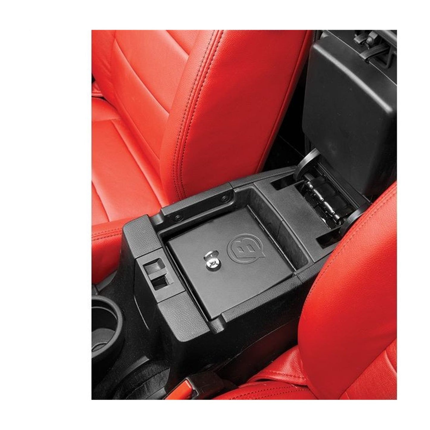Bestop Center Console Lock Box Black Fits Under Passenger Seat I 42643-01