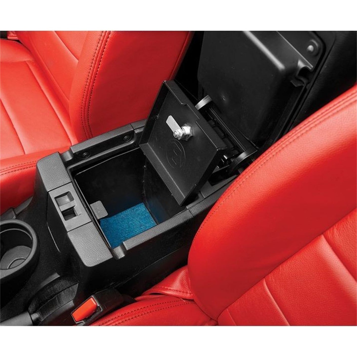 Bestop Center Console Lock Box Black Fits Under Passenger Seat I 42643-01