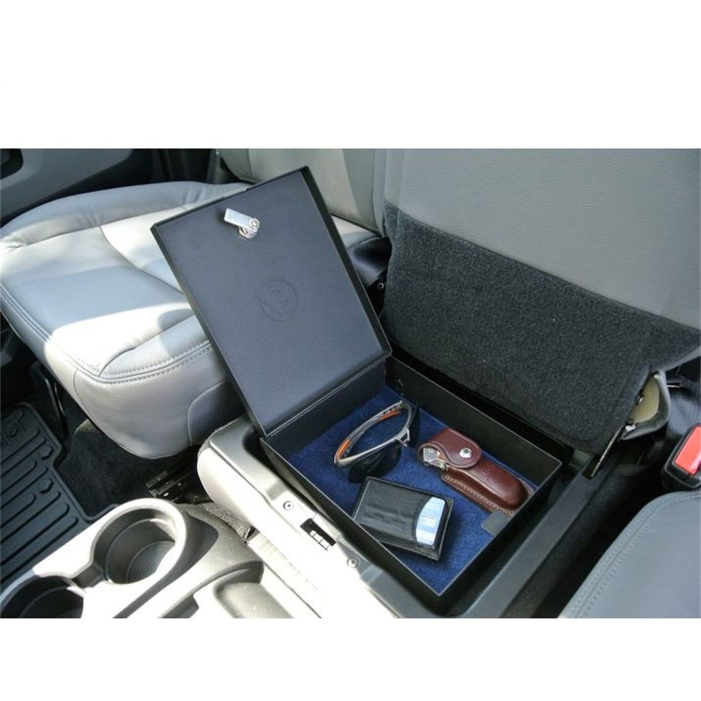 Underseat Lock Box Black Incl. Security Cable/Key Lock I 42644-01