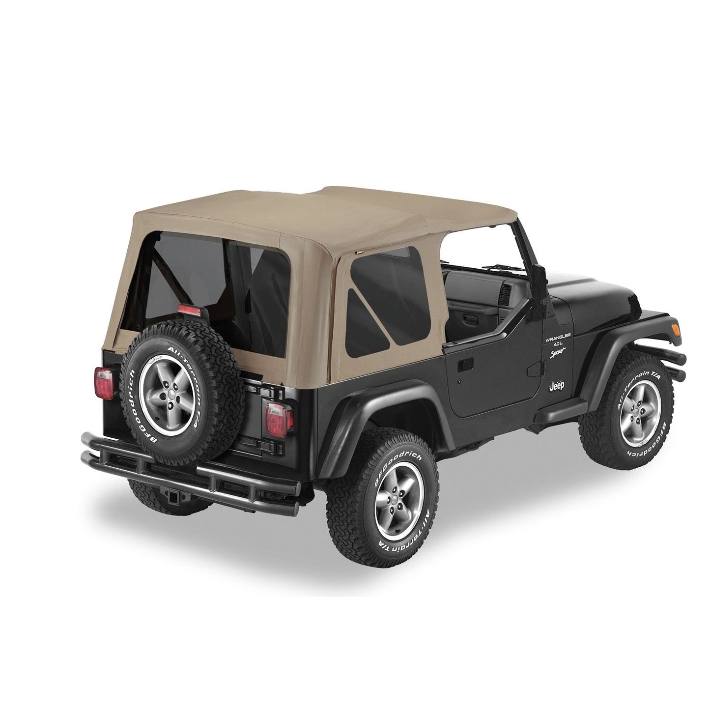 Bestop Replace-A-Top Dark Tan Tinted Windows No Door Skins Included I 51180-33