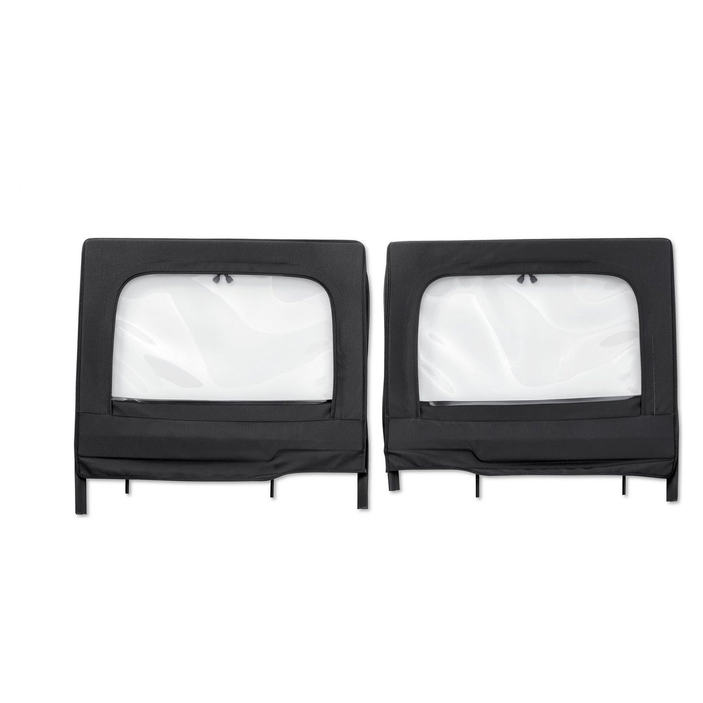 Bestop HighRock 4x4 Element Upper Fabric Half Doors Black Diamond Rear I 51743-35