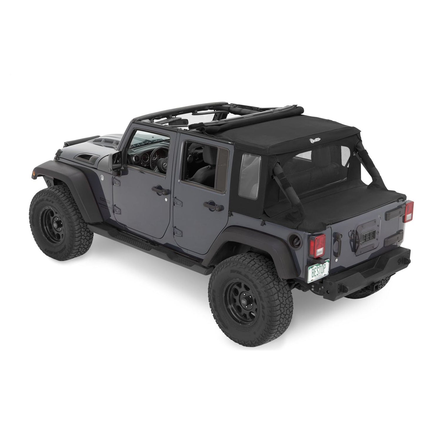 Bestop Halftop Soft Top Black Twill I 53901-17