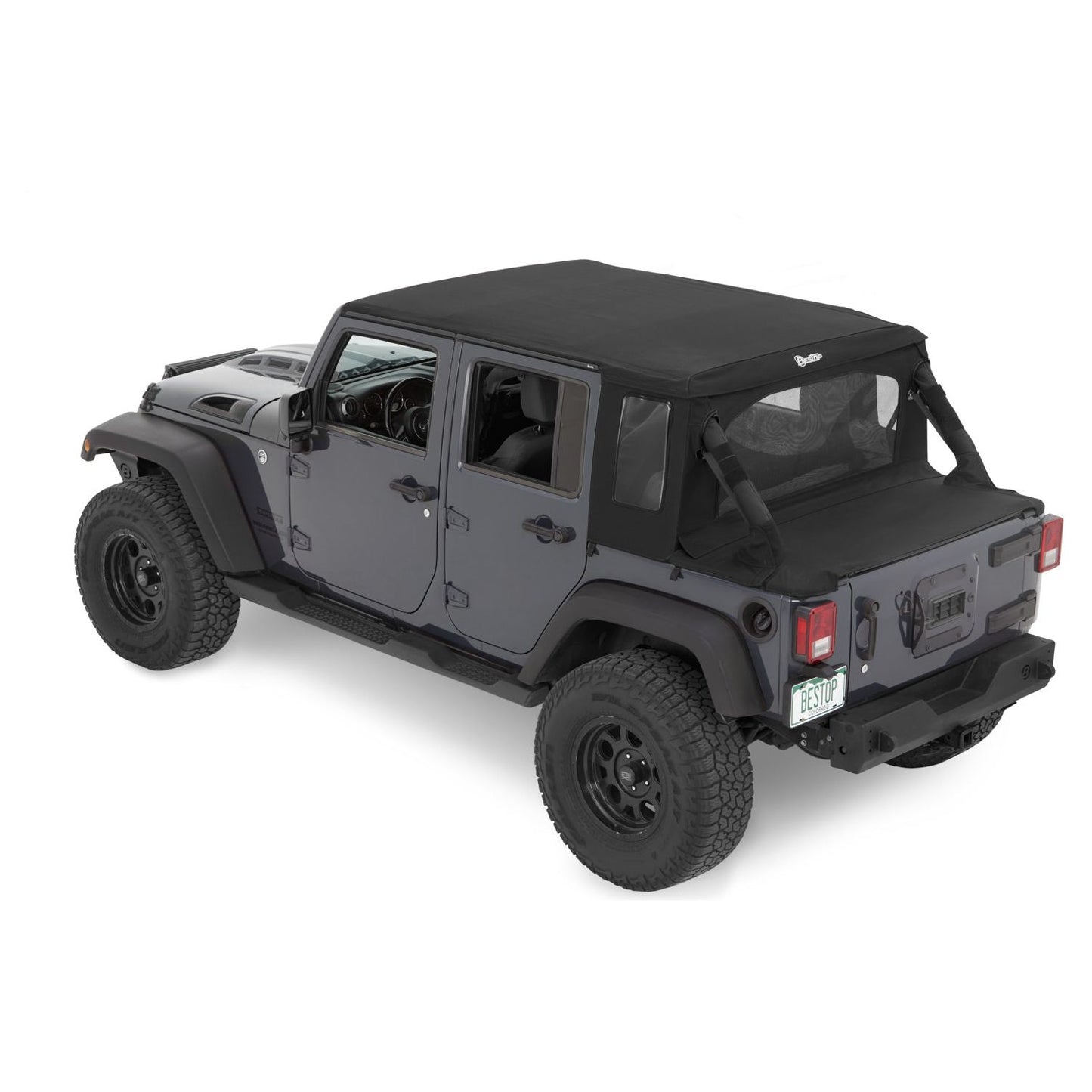 Bestop Halftop Soft Top Black Twill I 53901-17