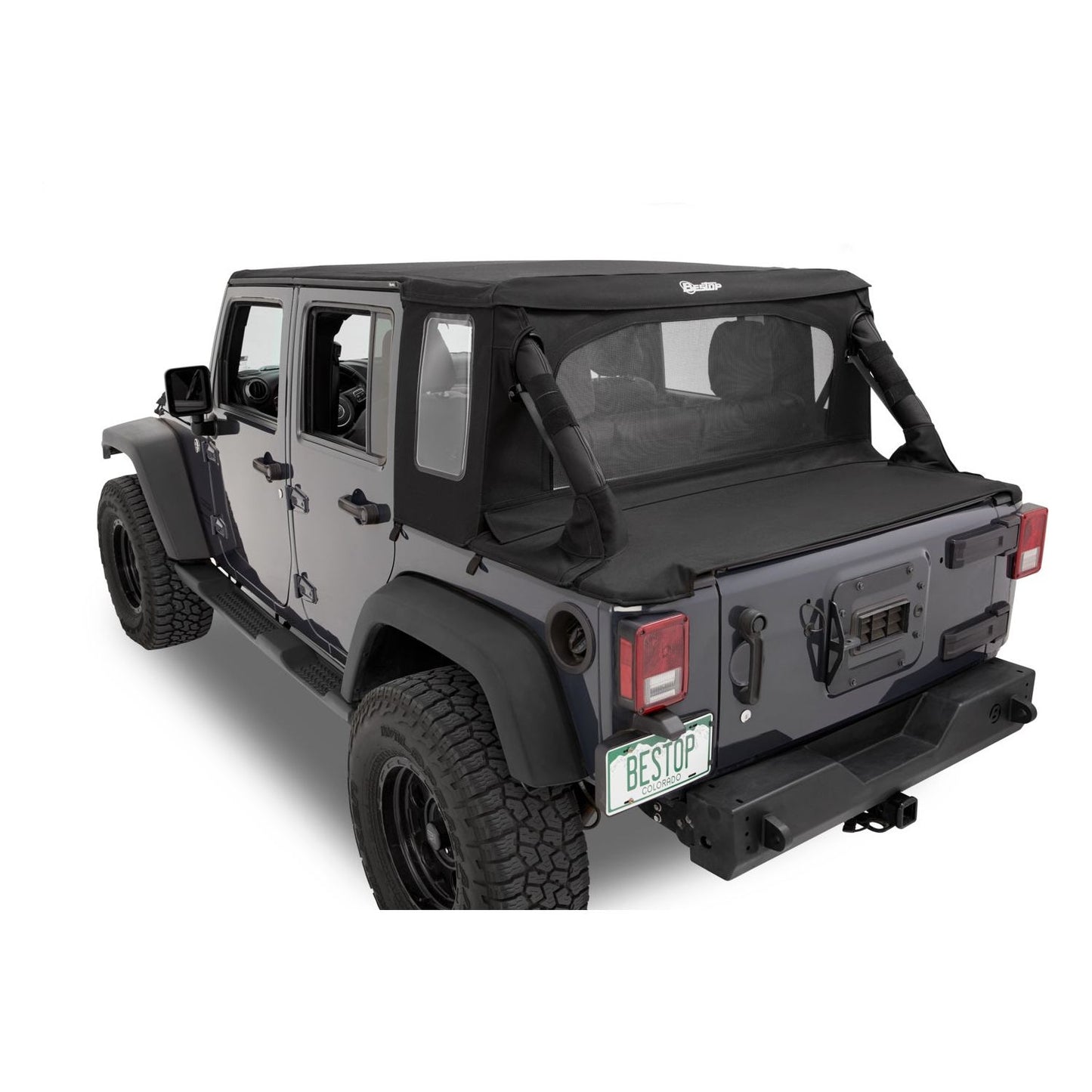 Bestop Halftop Soft Top Black Twill I 53901-17