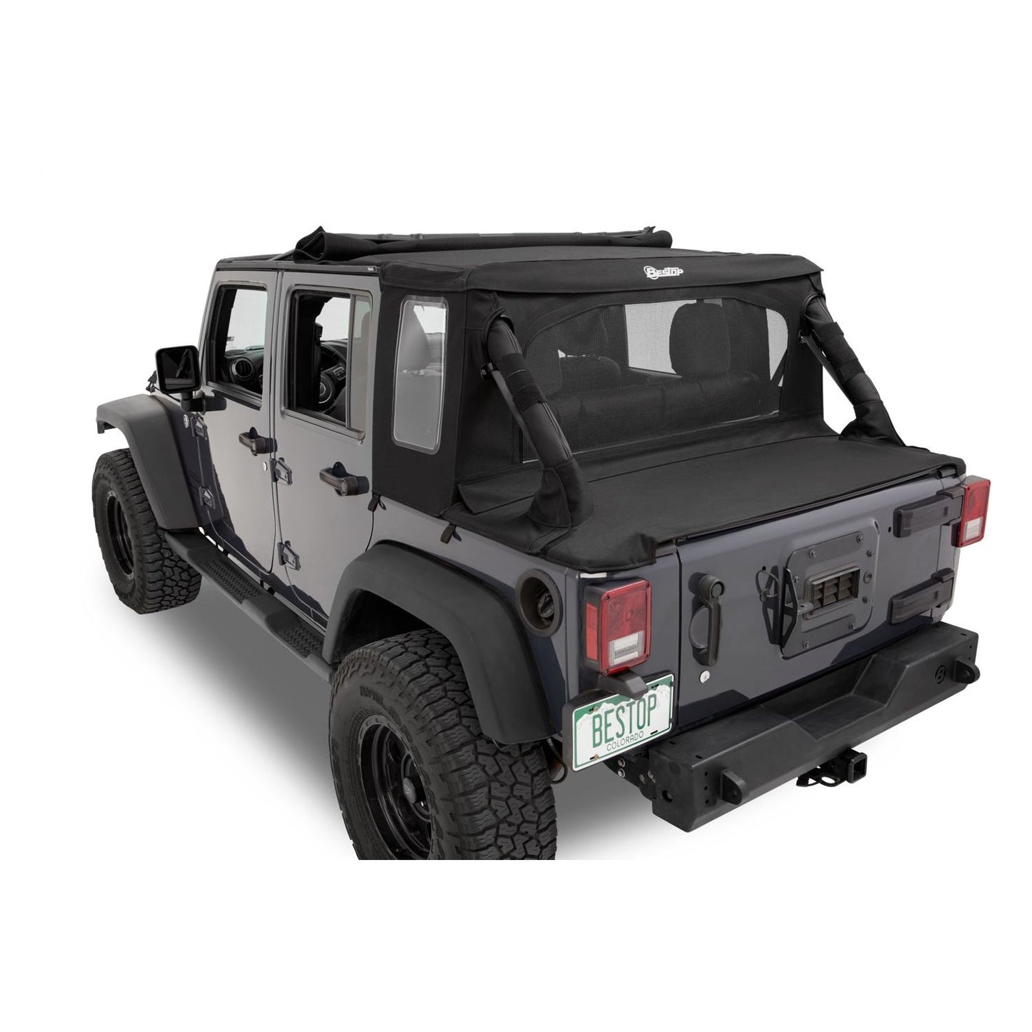 Bestop Halftop Soft Top Black Twill I 53901-17