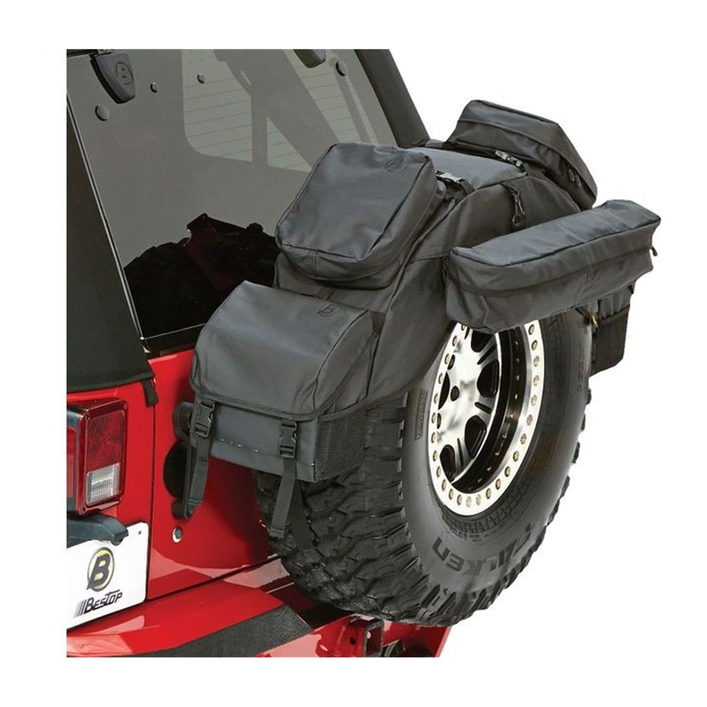 Bestop RoughRider Spare Tire Organizer Black Diamond Fits 30 in. To 33 in. Diameter Spare Tire I 54133-35