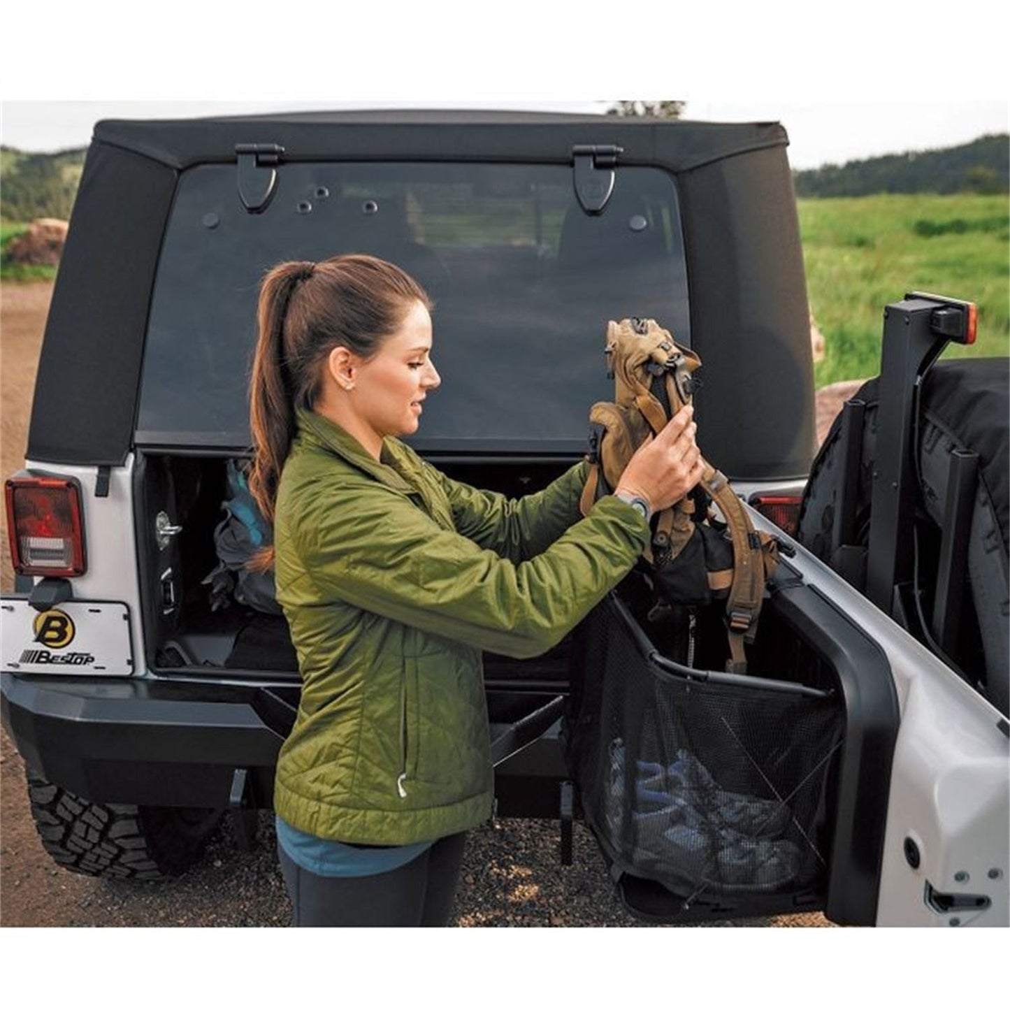 Bestop RoughRider Tailgate Shelf Black I 54140-01