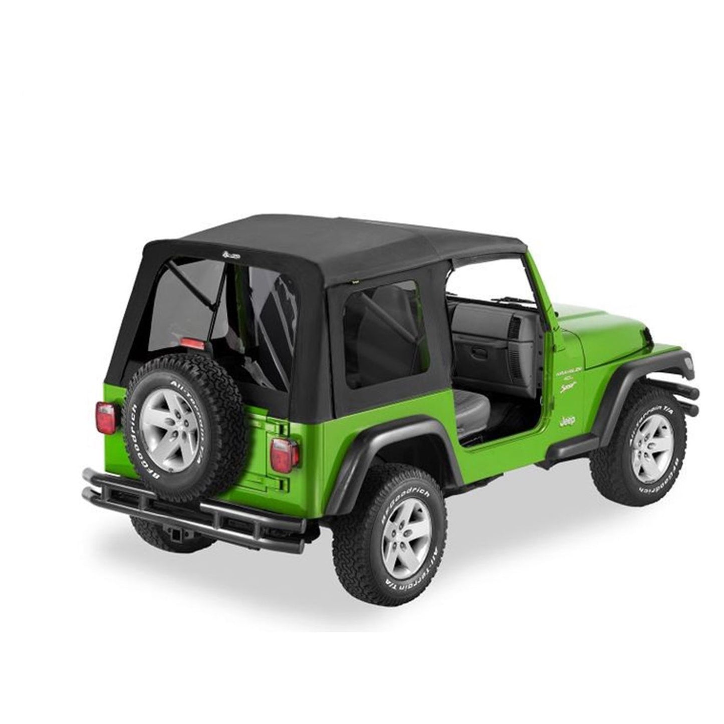 Bestop Supertop Classic Squareback Soft Top Black Denim Tinted Windows I 54709-15