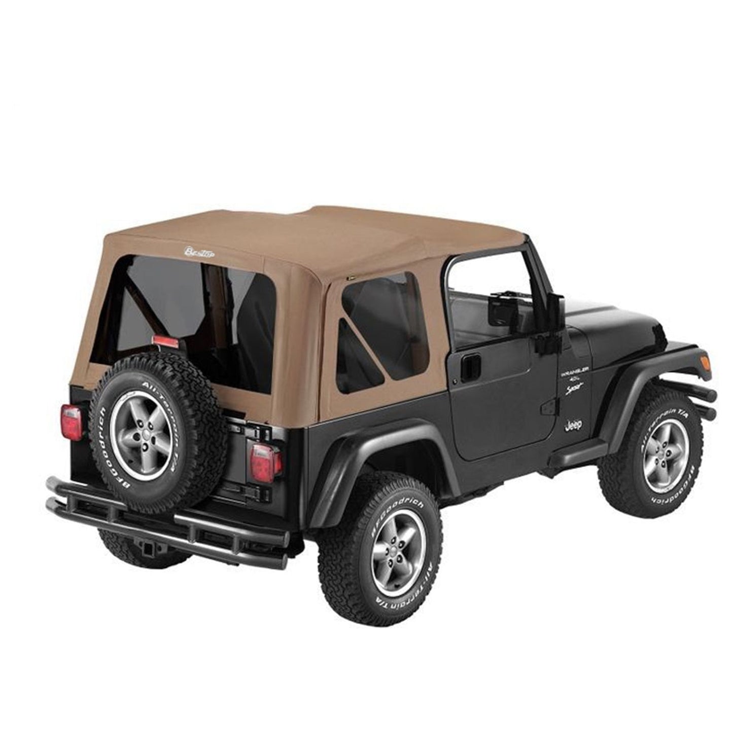 Bestop Supertop Squareback Soft Top Spice Incl. Tinted Side/Rear Windows No Doors Included I 54720-37