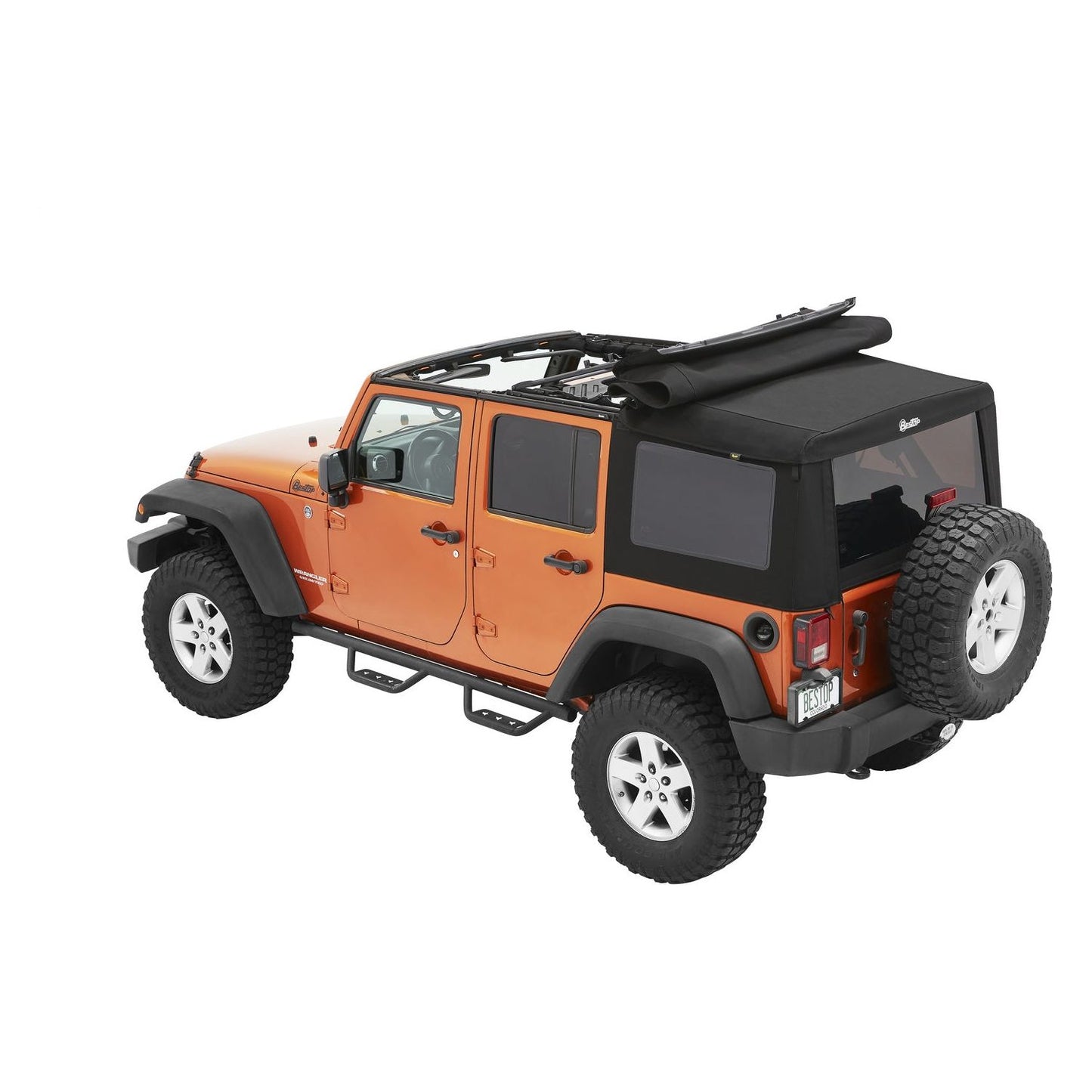Bestop Supertop Ultraâ„¢ Squareback Soft Top Matte Black I 54724-17