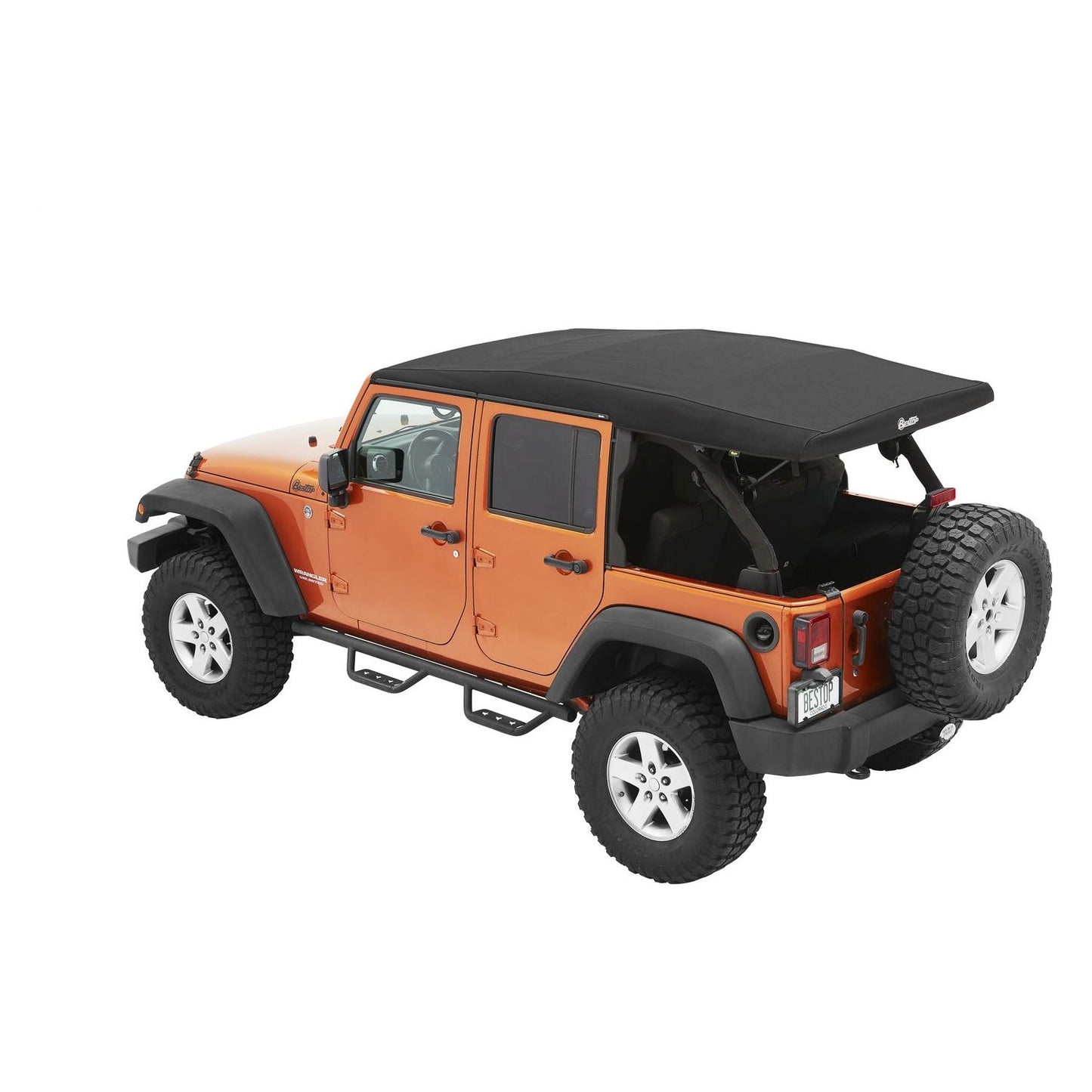 Bestop Supertop Ultraâ„¢ Squareback Soft Top Matte Black I 54724-17