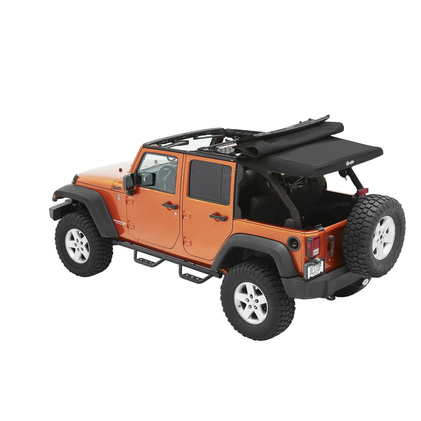 Bestop Supertop Ultraâ„¢ Squareback Soft Top Matte Black I 54724-17