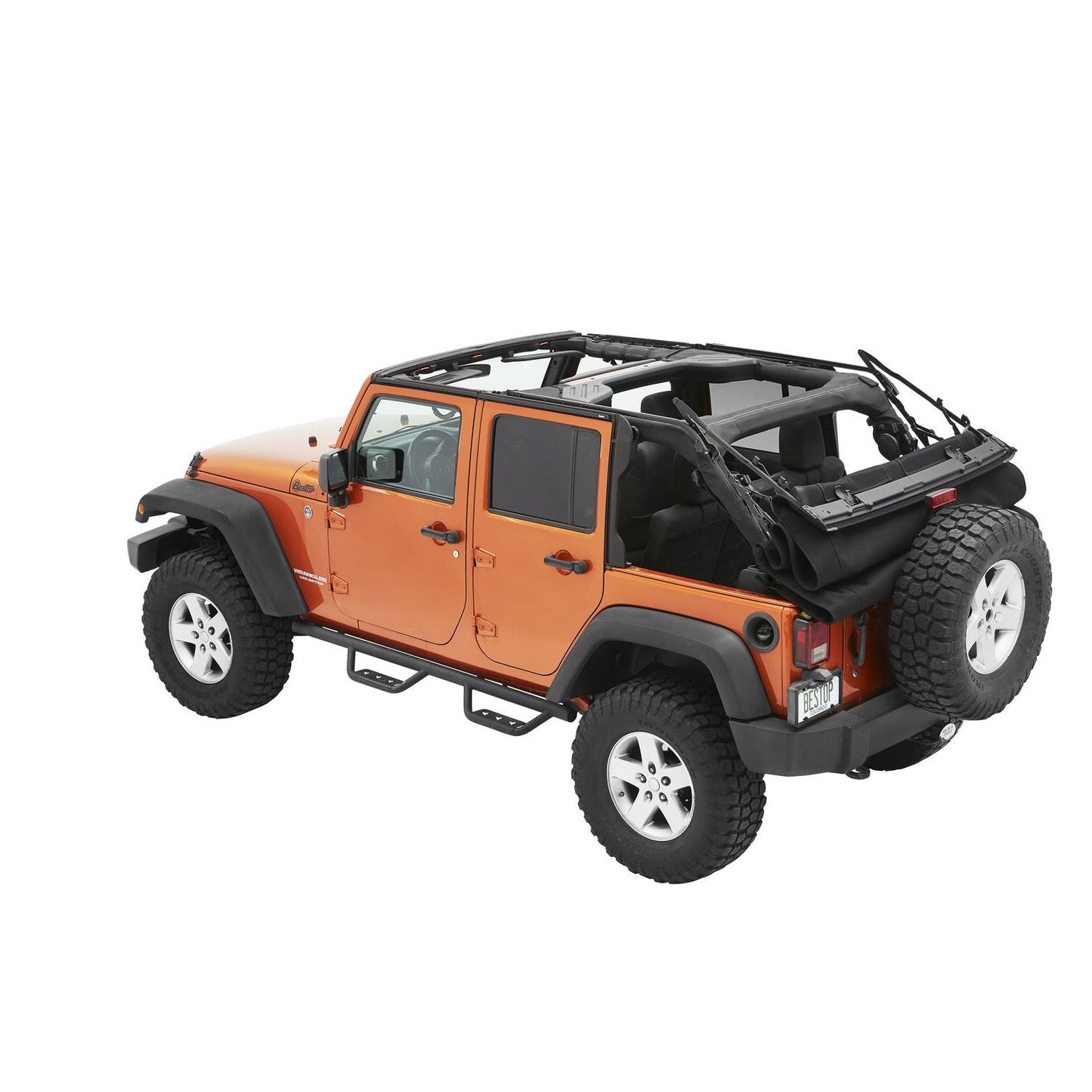 Bestop Supertop Ultraâ„¢ Squareback Soft Top Matte Black I 54724-17