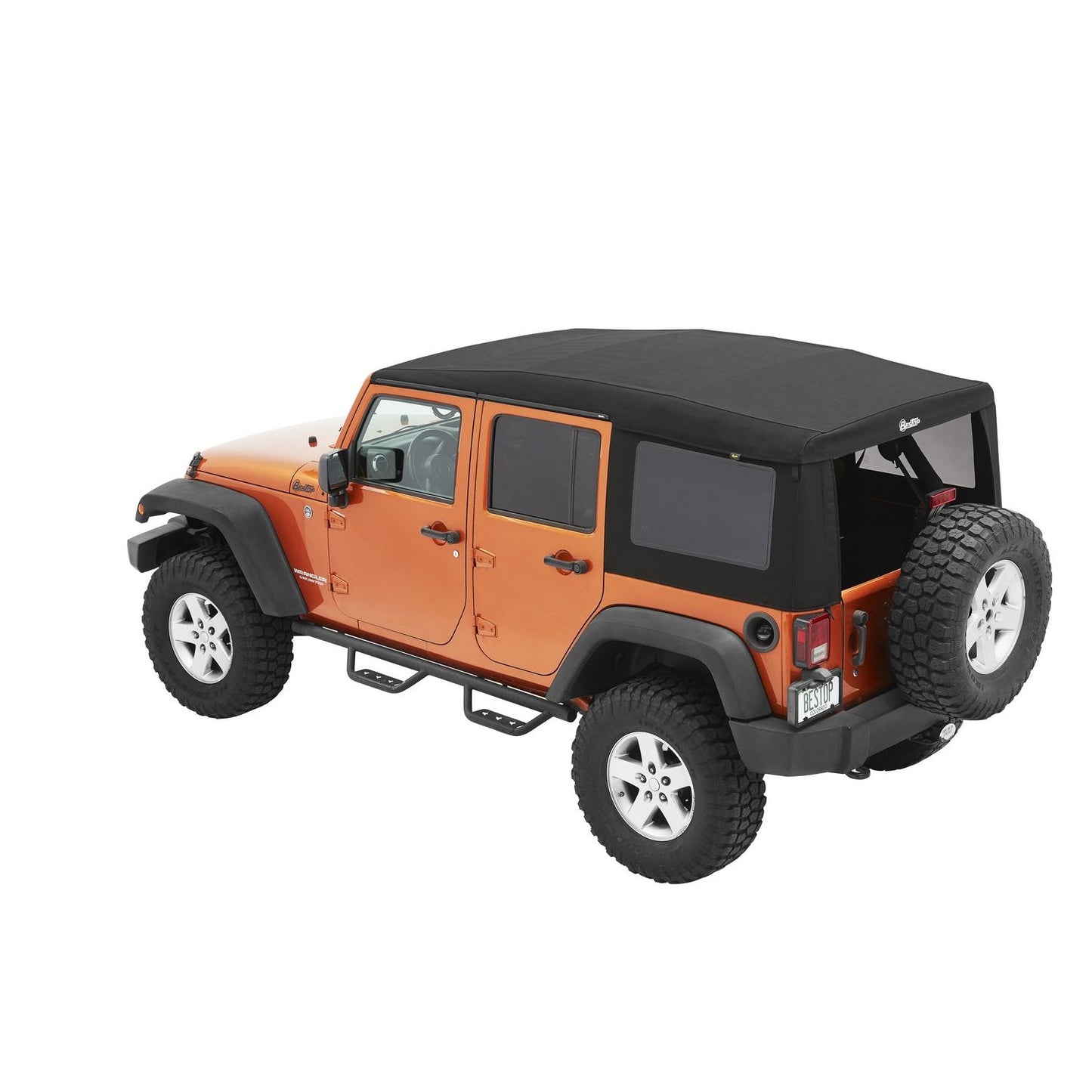 Bestop Supertop Ultraâ„¢ Squareback Soft Top Matte Black I 54724-17