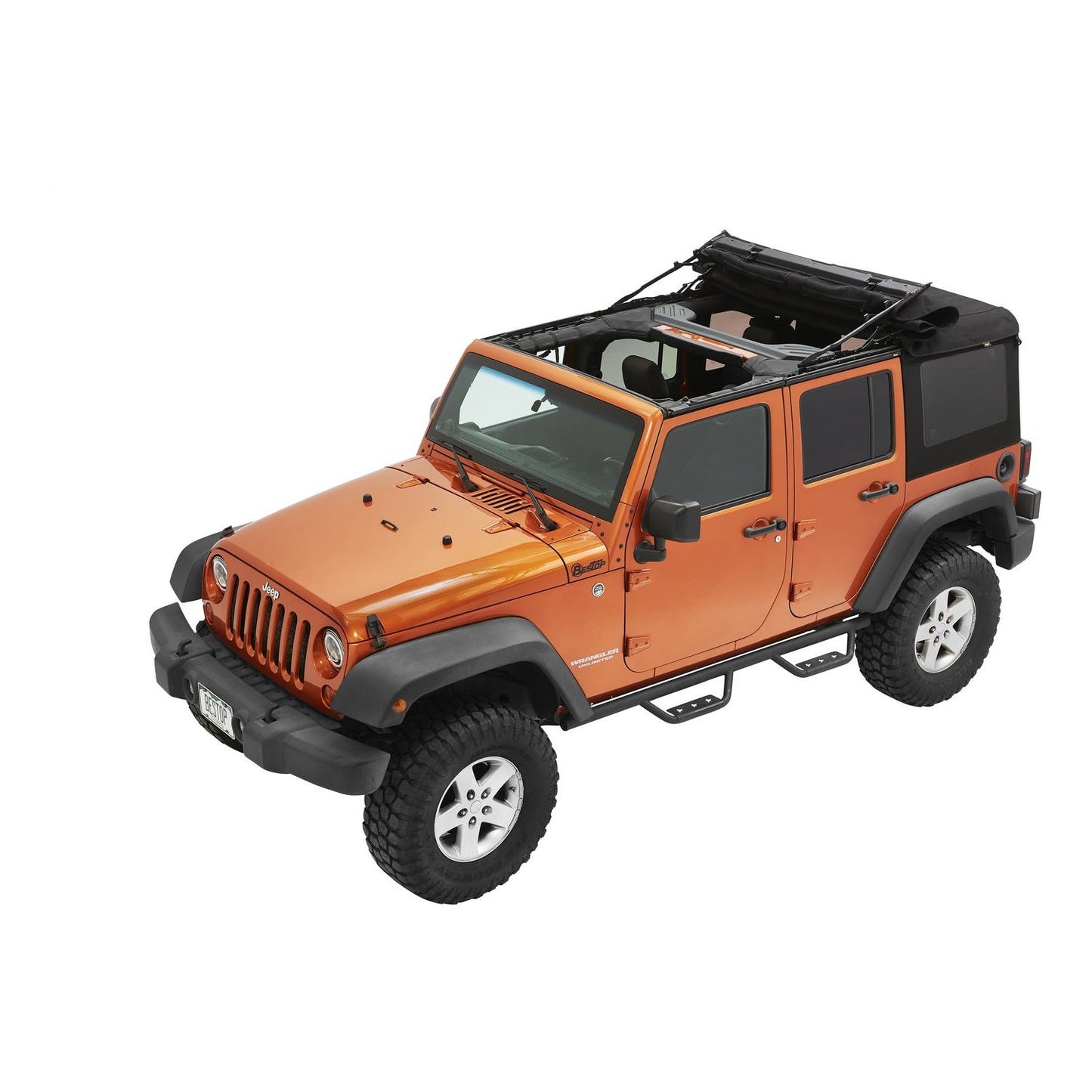 Bestop Supertop Ultraâ„¢ Squareback Soft Top Matte Black I 54724-17
