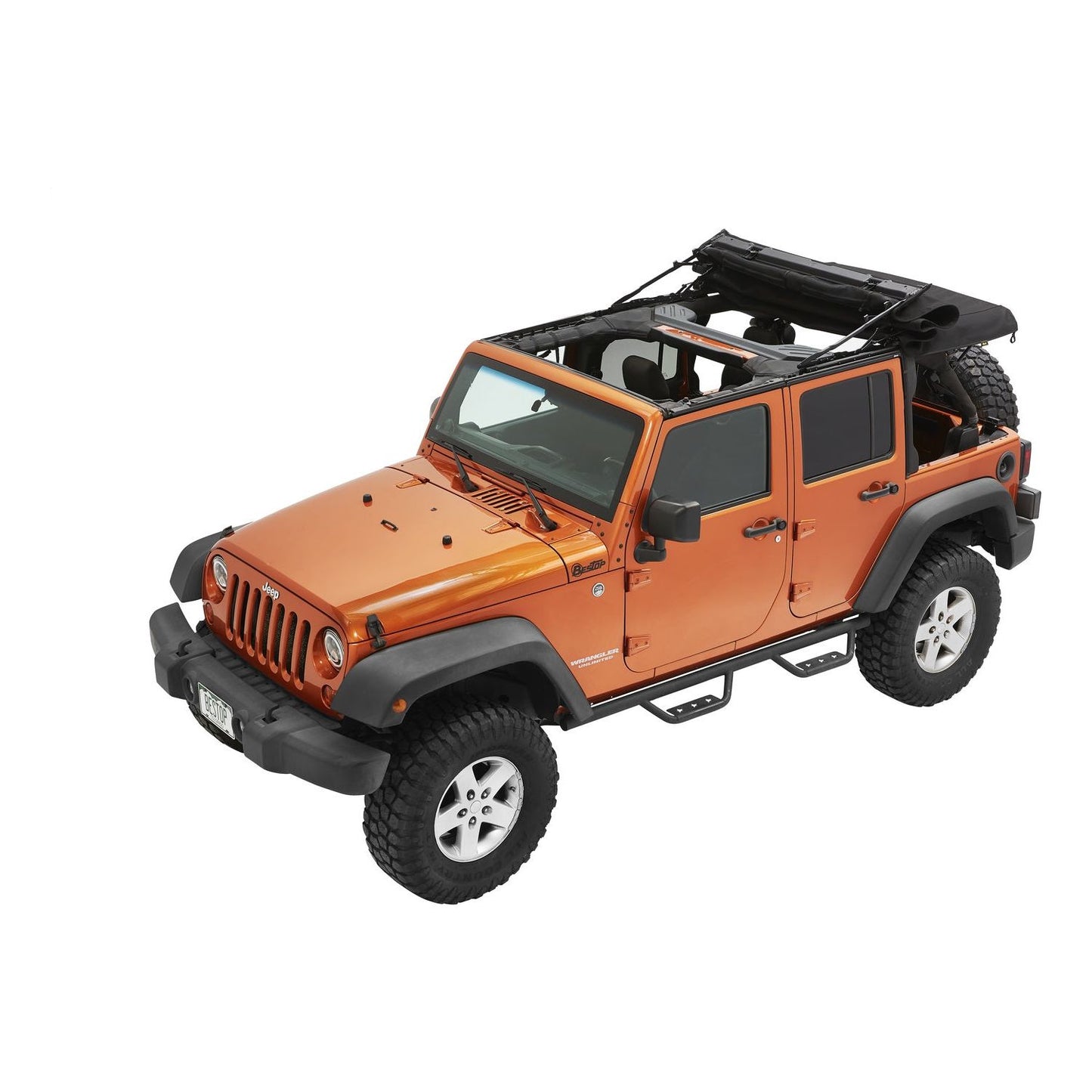 Bestop Supertop Ultraâ„¢ Squareback Soft Top Matte Black I 54724-17