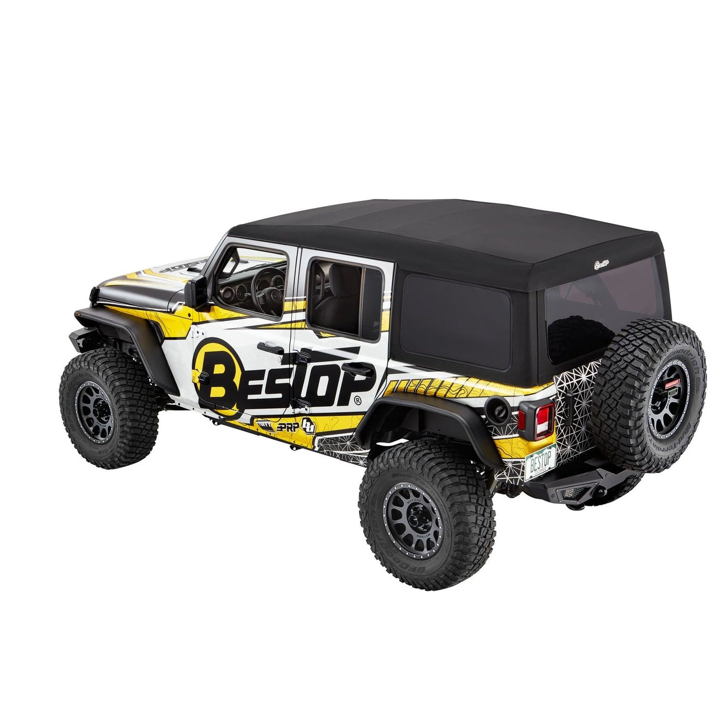 Bestop Supertop Ultraâ„¢ Squareback Soft Top Black Twill I 54725-17