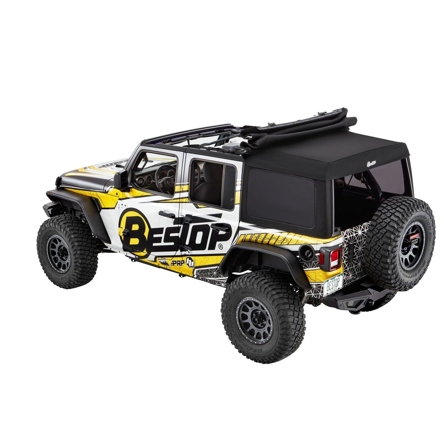 Bestop Supertop Ultraâ„¢ Squareback Soft Top Black Twill I 54725-17