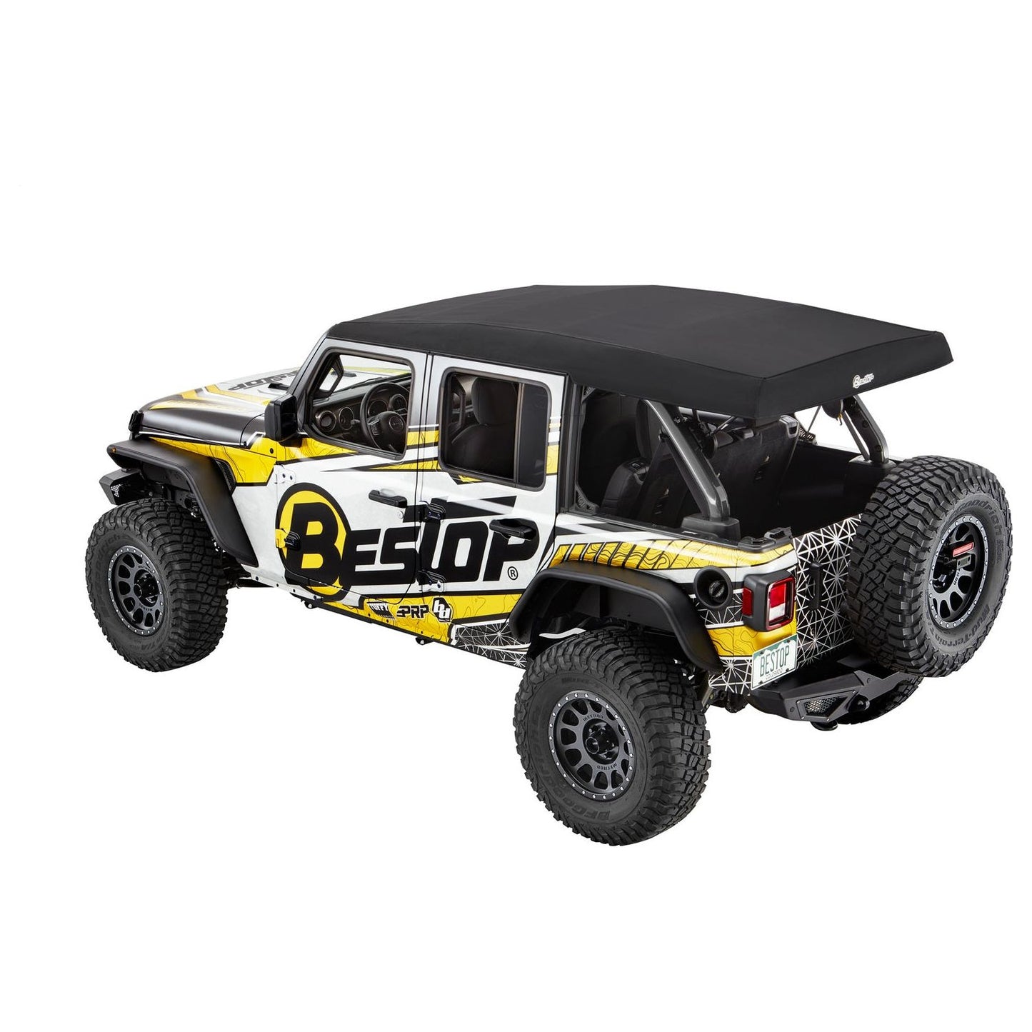 Bestop Supertop Ultraâ„¢ Squareback Soft Top Black Twill I 54725-17