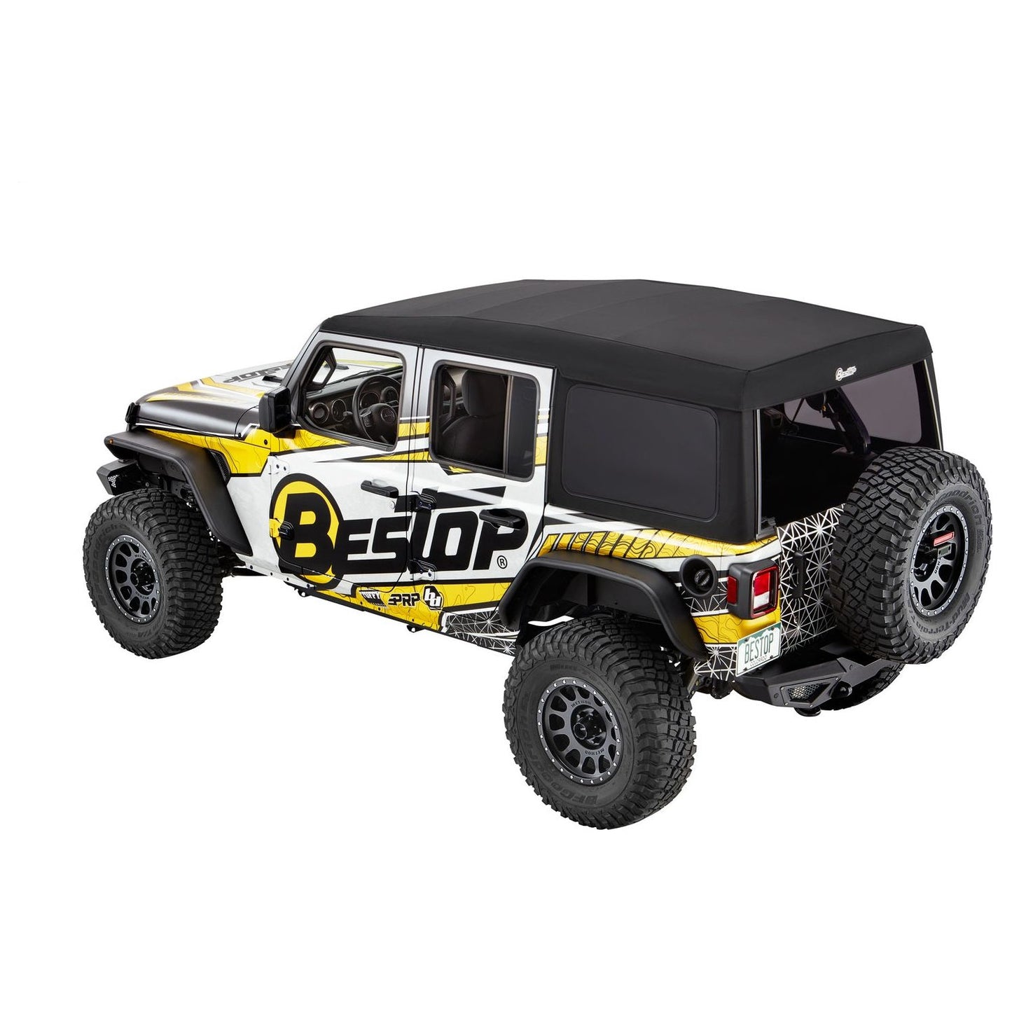 Bestop Supertop Ultraâ„¢ Squareback Soft Top Black Twill I 54725-17