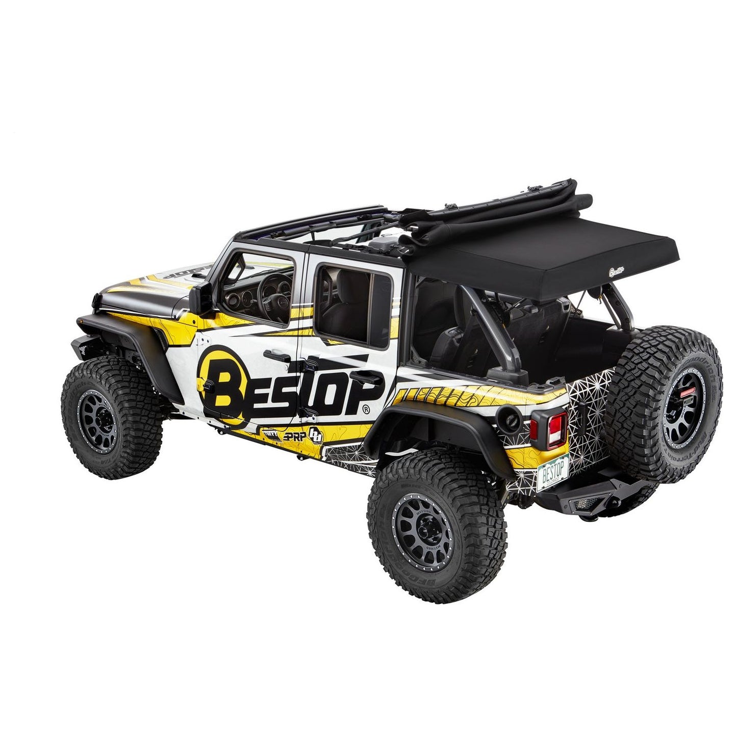 Bestop Supertop Ultraâ„¢ Squareback Soft Top Black Twill I 54725-17