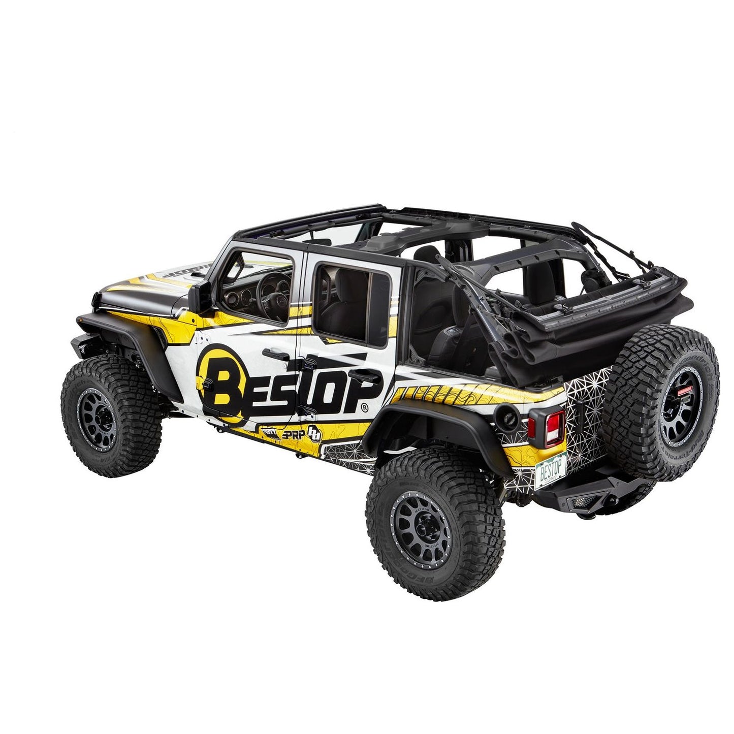 Bestop Supertop Ultraâ„¢ Squareback Soft Top Black Twill I 54725-17