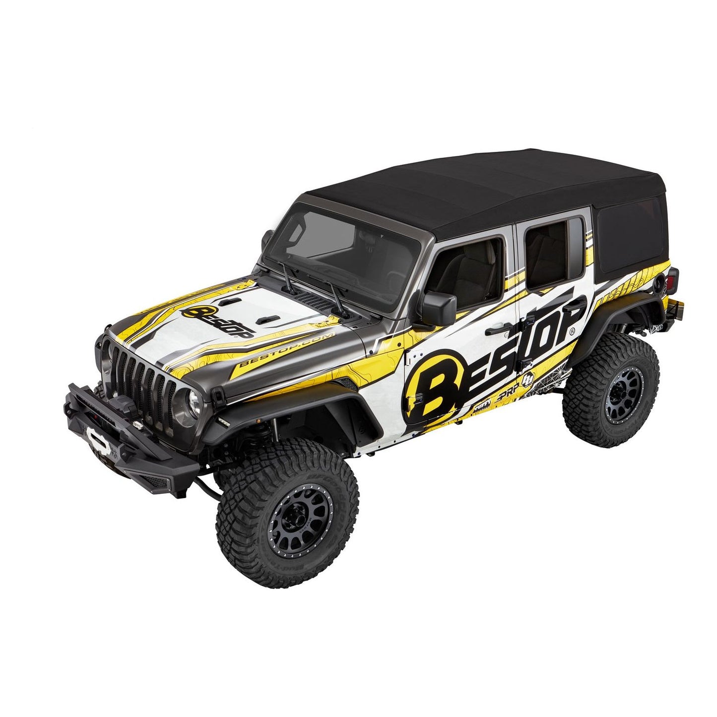 Bestop Supertop Ultraâ„¢ Squareback Soft Top Black Twill I 54725-17