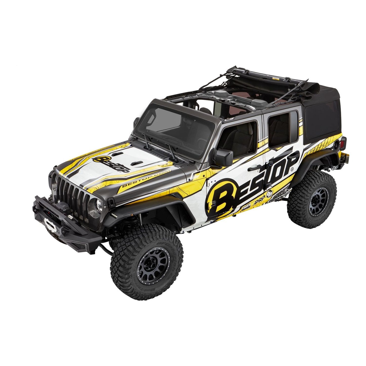 Bestop Supertop Ultraâ„¢ Squareback Soft Top Black Twill I 54725-17