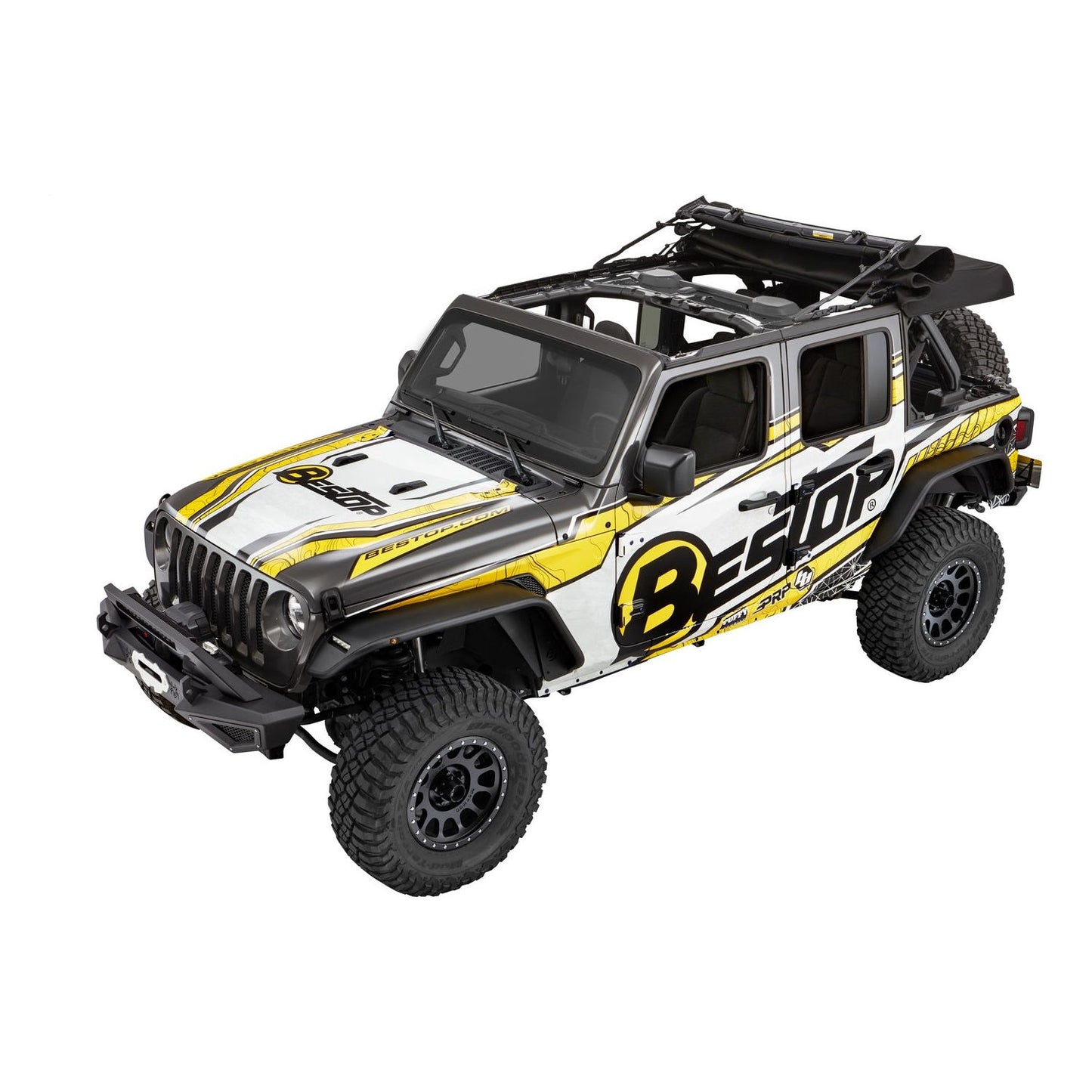 Bestop Supertop Ultraâ„¢ Squareback Soft Top Black Twill I 54725-17