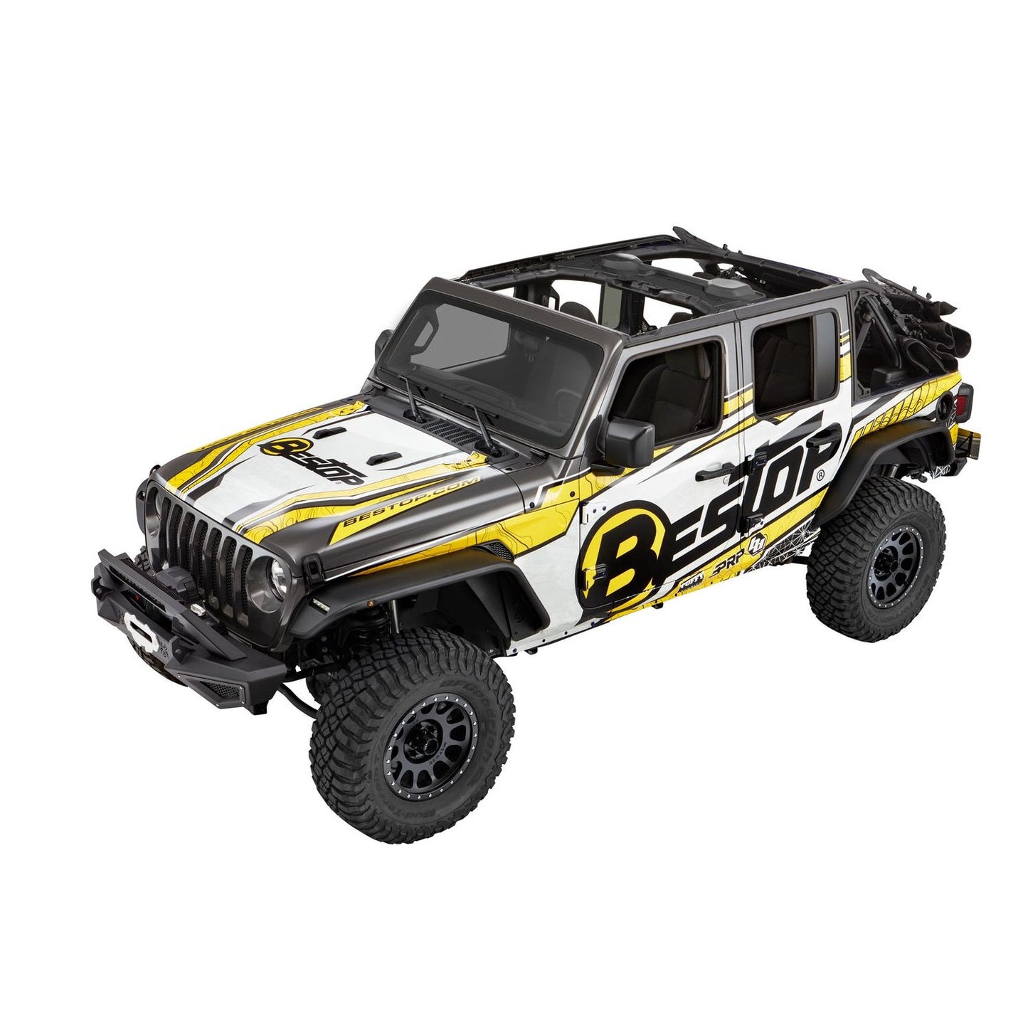 Bestop Supertop Ultraâ„¢ Squareback Soft Top Black Twill I 54725-17