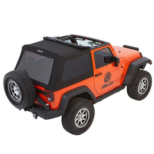 Bestop Trektop GlideSlantback Soft Top Black Diamond 2 Piece I 54922-35