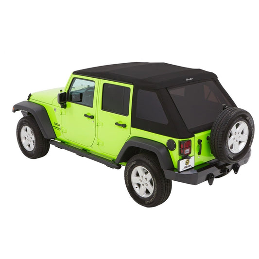 Bestop Trektop GlideSlantback Soft Top Black Twill I 54923-17