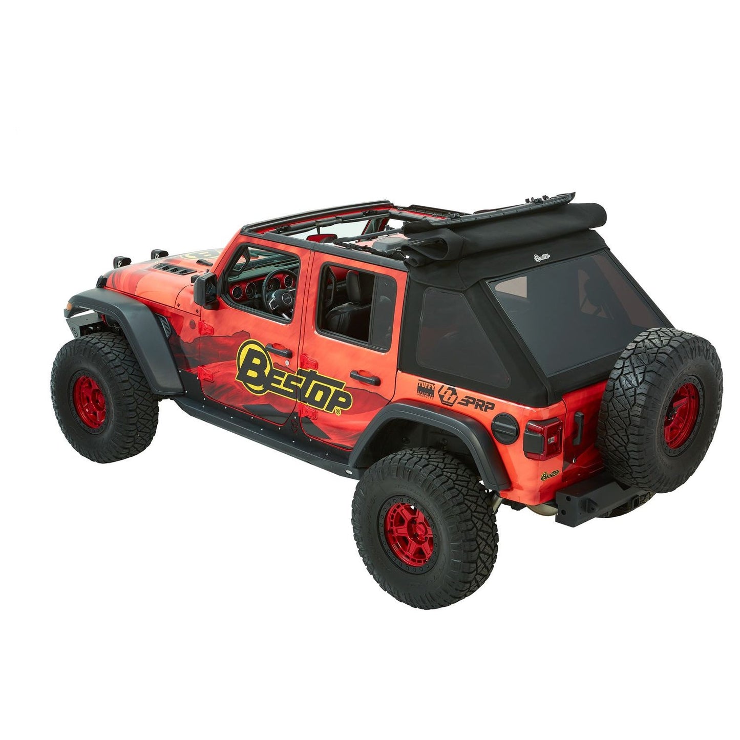 Bestop Trektop Ultraâ„¢ Slantback Soft Top Black Twill I 54925-17