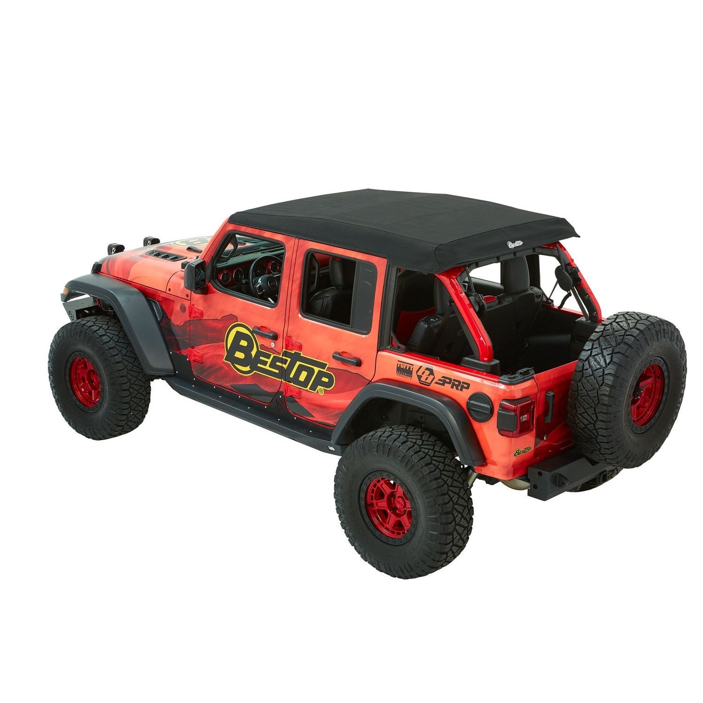 Bestop Trektop Ultraâ„¢ Slantback Soft Top Black Twill I 54925-17