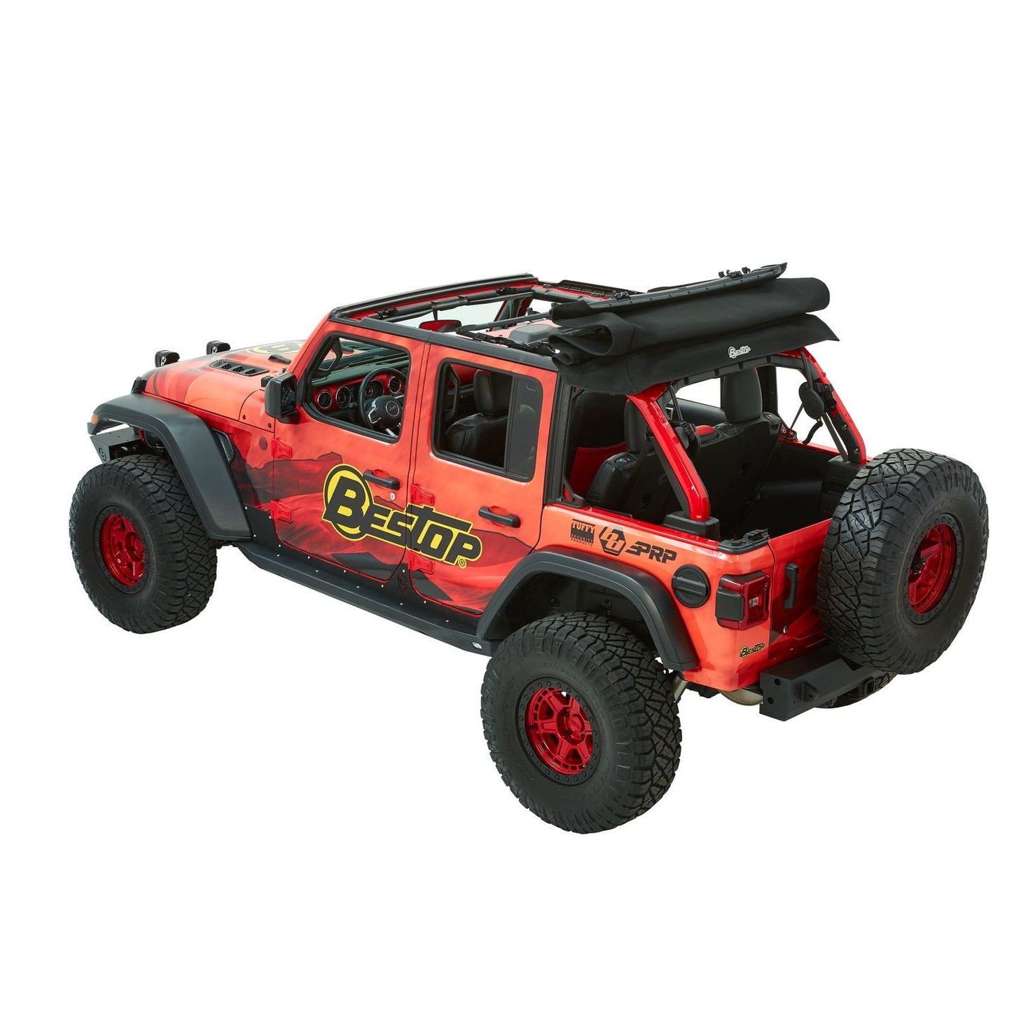 Bestop Trektop Ultraâ„¢ Slantback Soft Top Black Twill I 54925-17