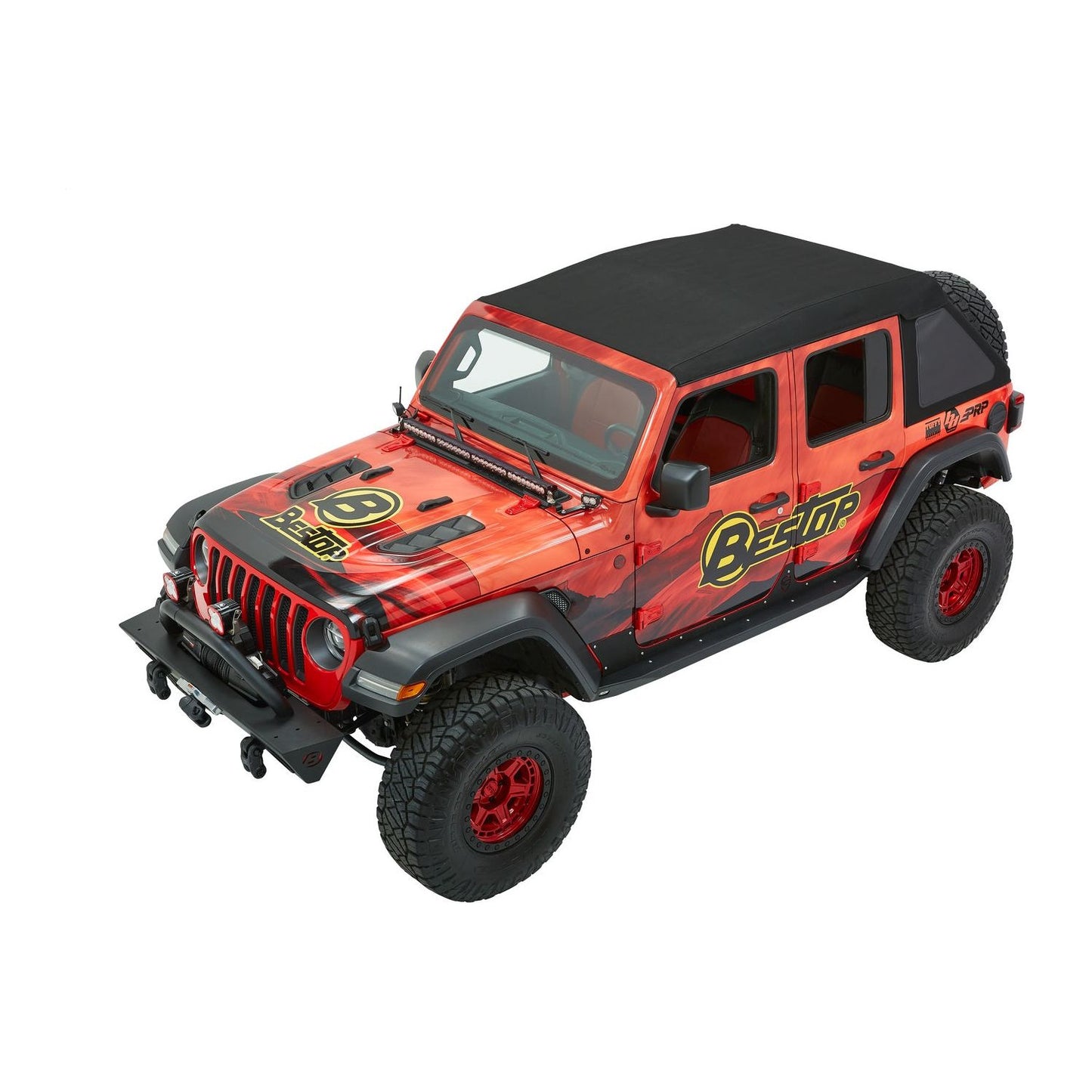 Bestop Trektop Ultraâ„¢ Slantback Soft Top Black Twill I 54925-17