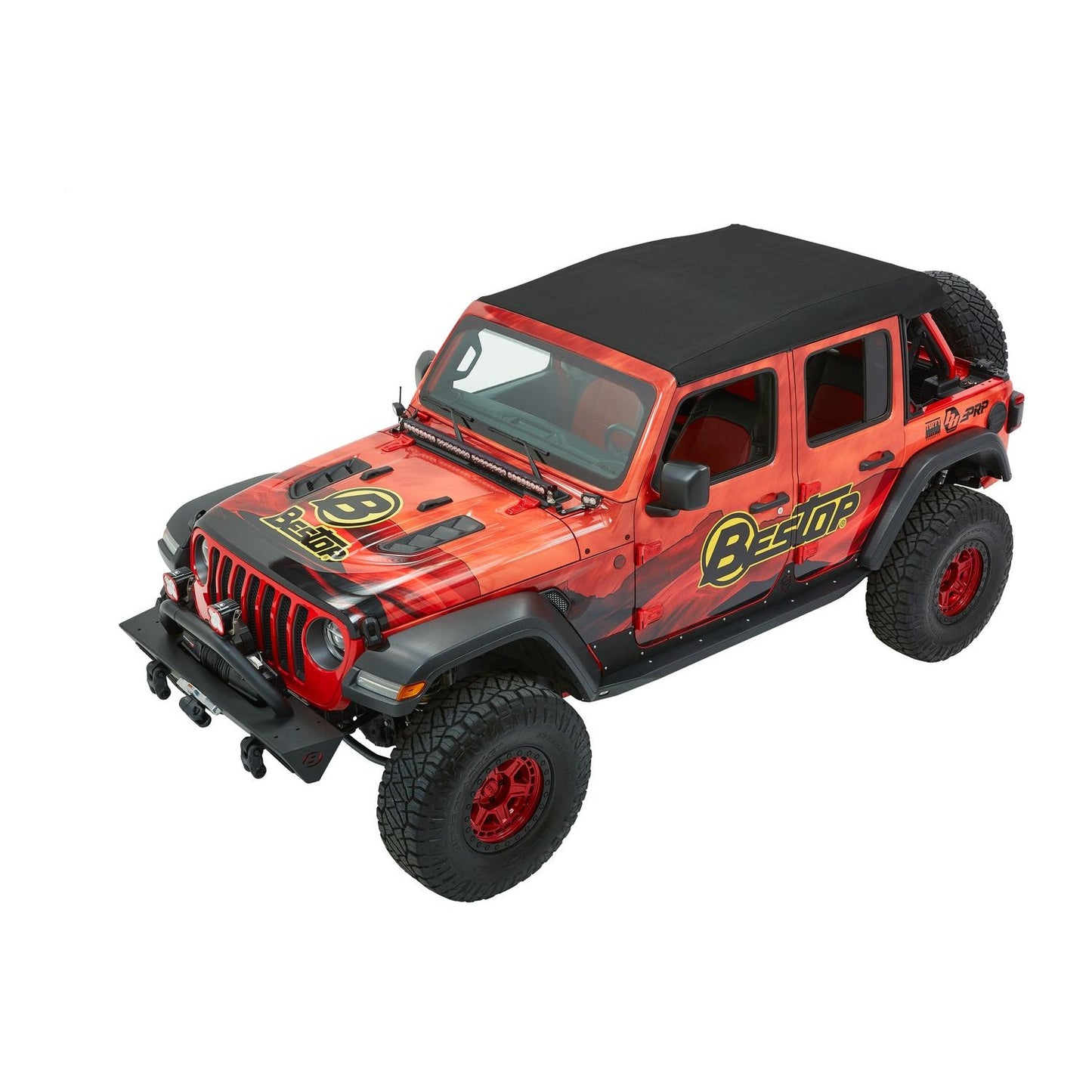 Bestop Trektop Ultraâ„¢ Slantback Soft Top Black Twill I 54925-17