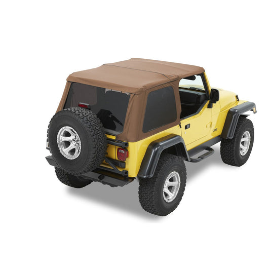 Bestop Trektop Slantback Soft Top Spice Incl. Tinted Side/Rear Windows No Doors Included I 56820-37
