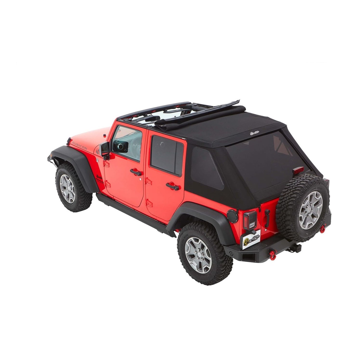 Bestop Trektop Slantback Soft Top Black Twill I 56853-17