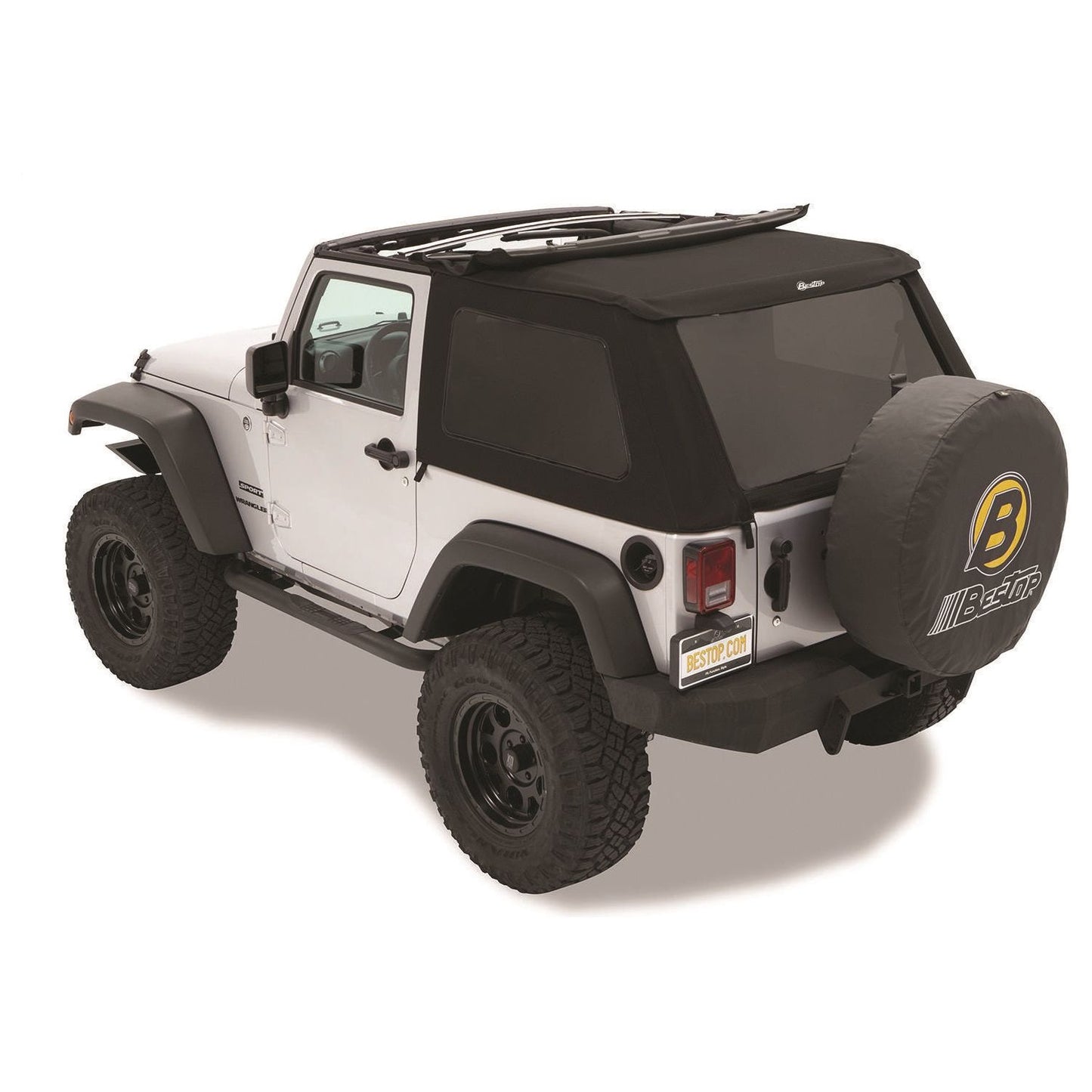 Bestop Replace-A-Top Black Twill Tinted Windows No Door Skins Included I 59722-17