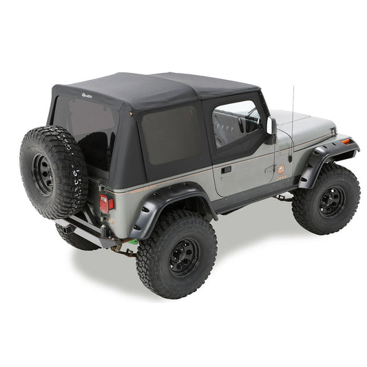 Bestop Replace-A-Top Black Diamond Tinted Windows Upper Door Skins Included Sailcloth I 79129-35