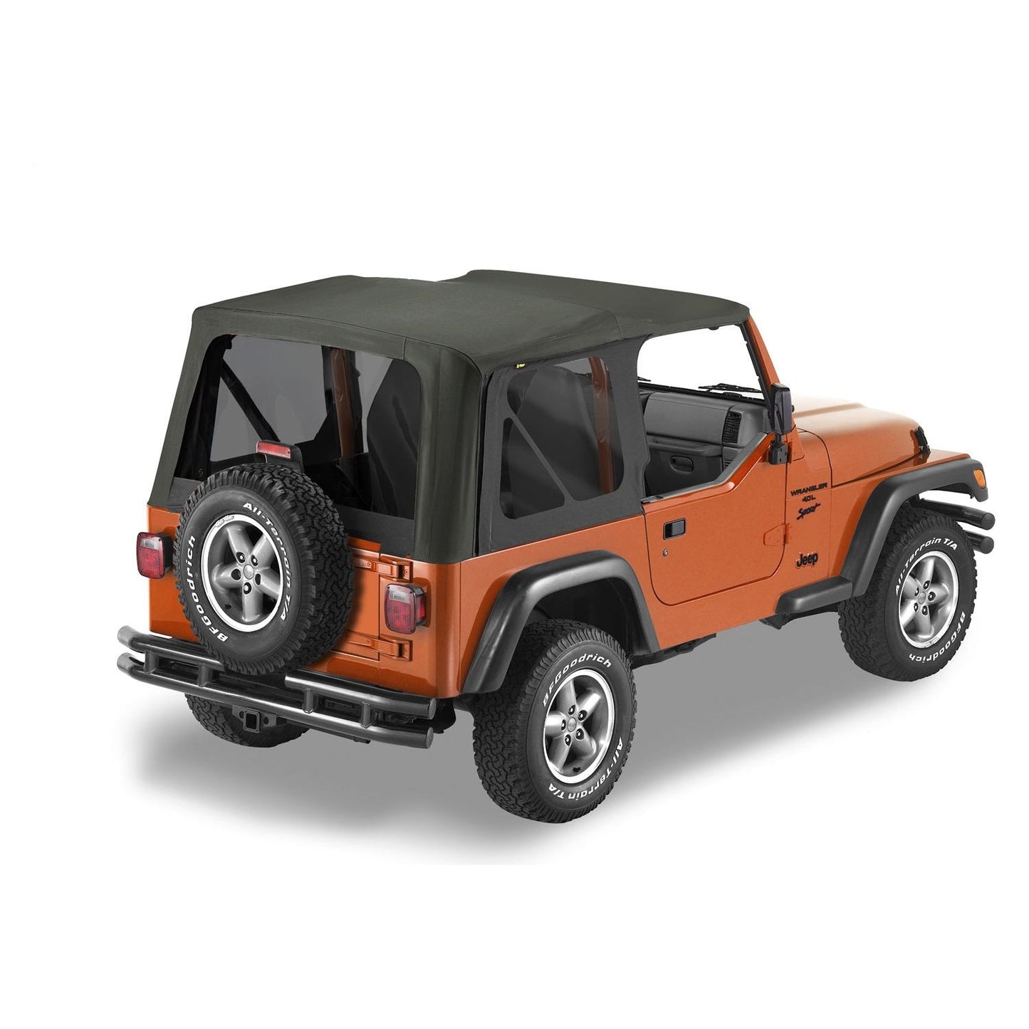 Bestop Replace-A-Top Black Diamond Tinted Windows No Door Skins Included Sailcloth I 79141-35