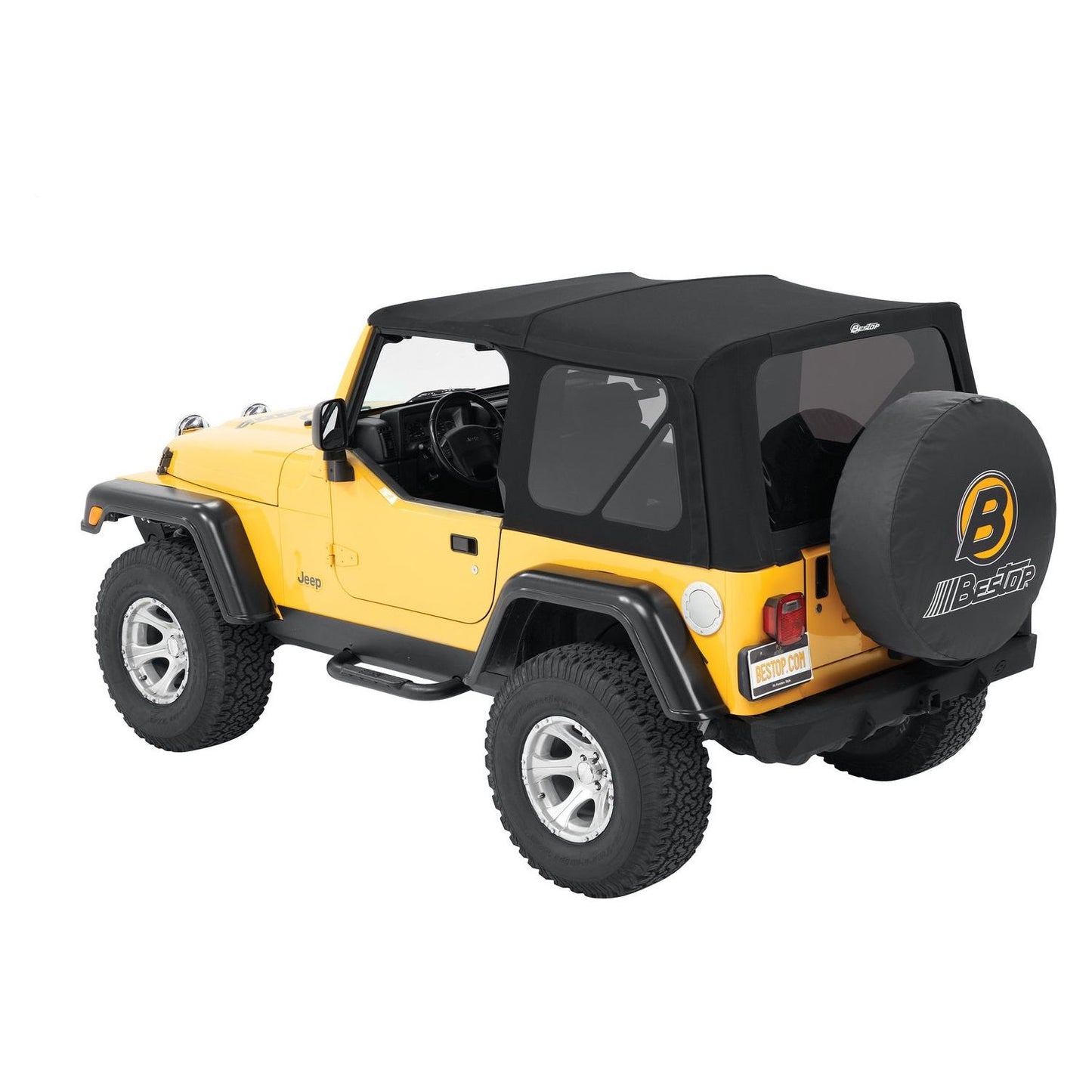Bestop Replace-A-Top Matte Black Tinted Windows No Door Skins Included I 79841-17