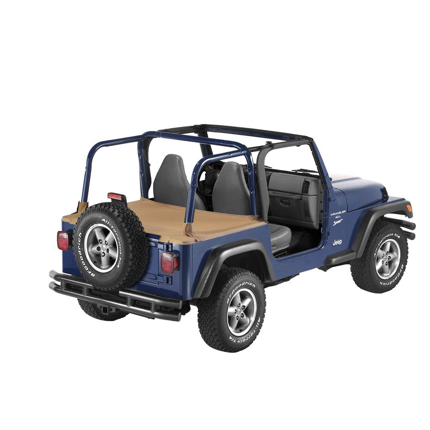 Bestop DusterDeck Cover Spice w/Factory Soft Top Bow Folded Down I 90019-37