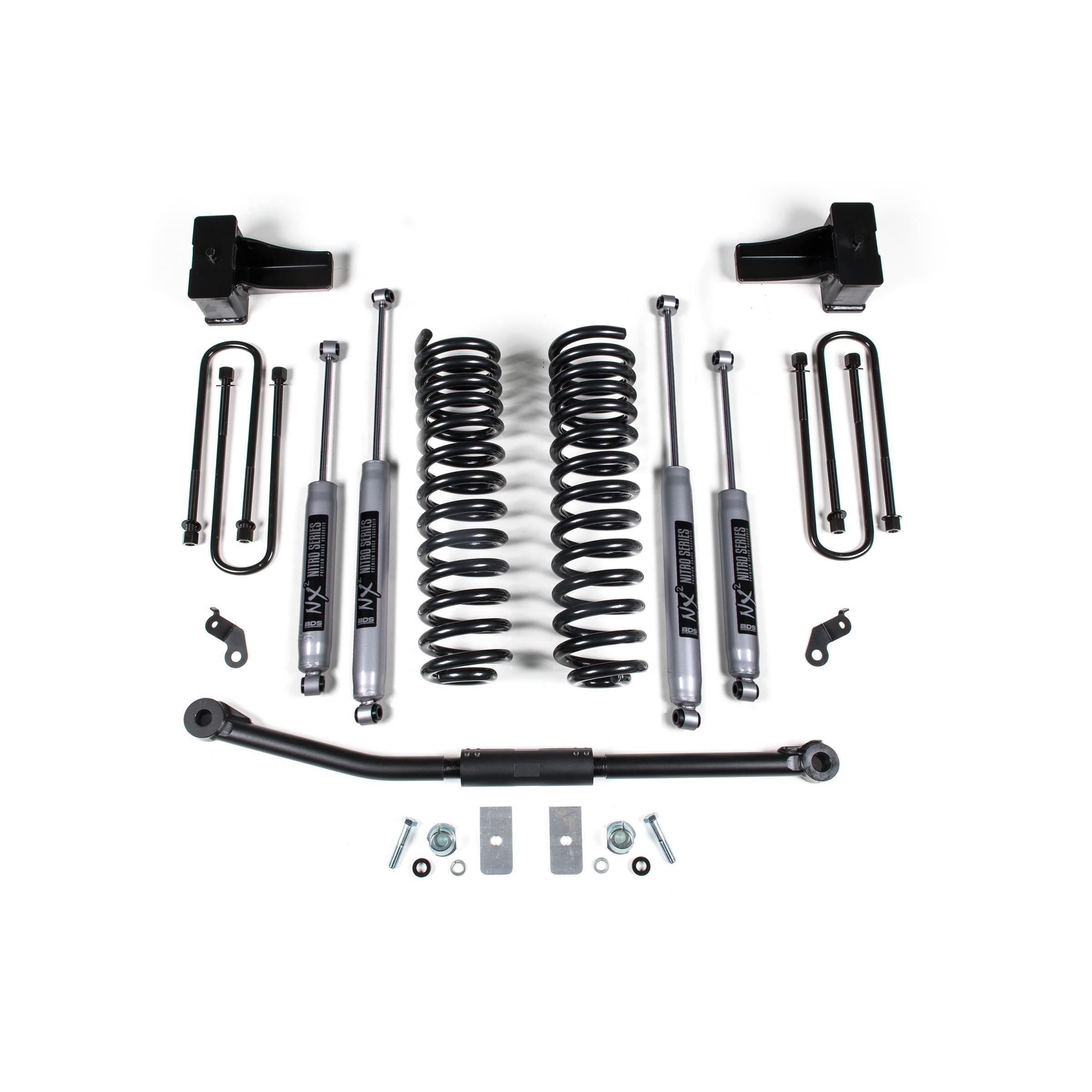 4 Inch Lift Kit Ford F250/F350 Super Duty 11-16 4WD Diesel Leaf Springs BDS Suspension main image 1