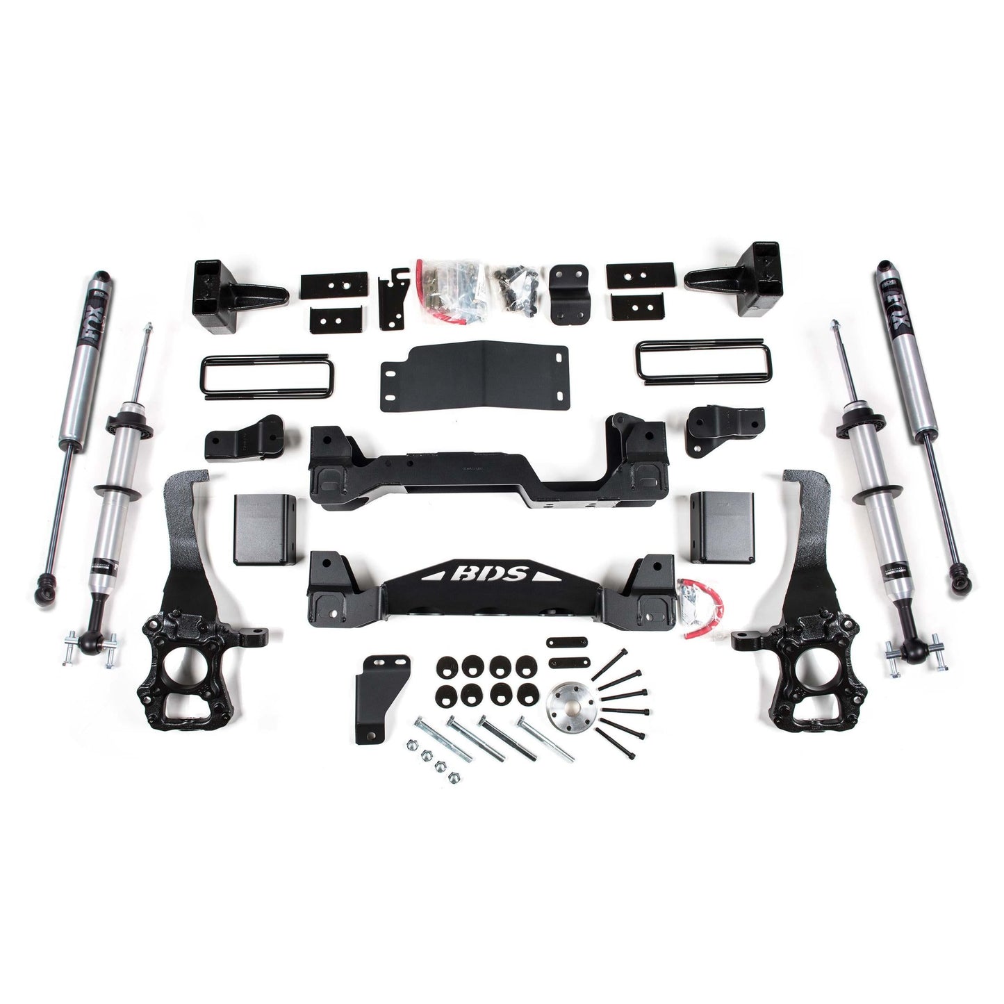 BDS Suspension | 6 Inch Lift Kit FOX 2.0 Internal Floating Piston Strut Ford F150 15-20 4WD 5 Inch Block With Fox 2.0 Performance Shocks | BDS1532FSR