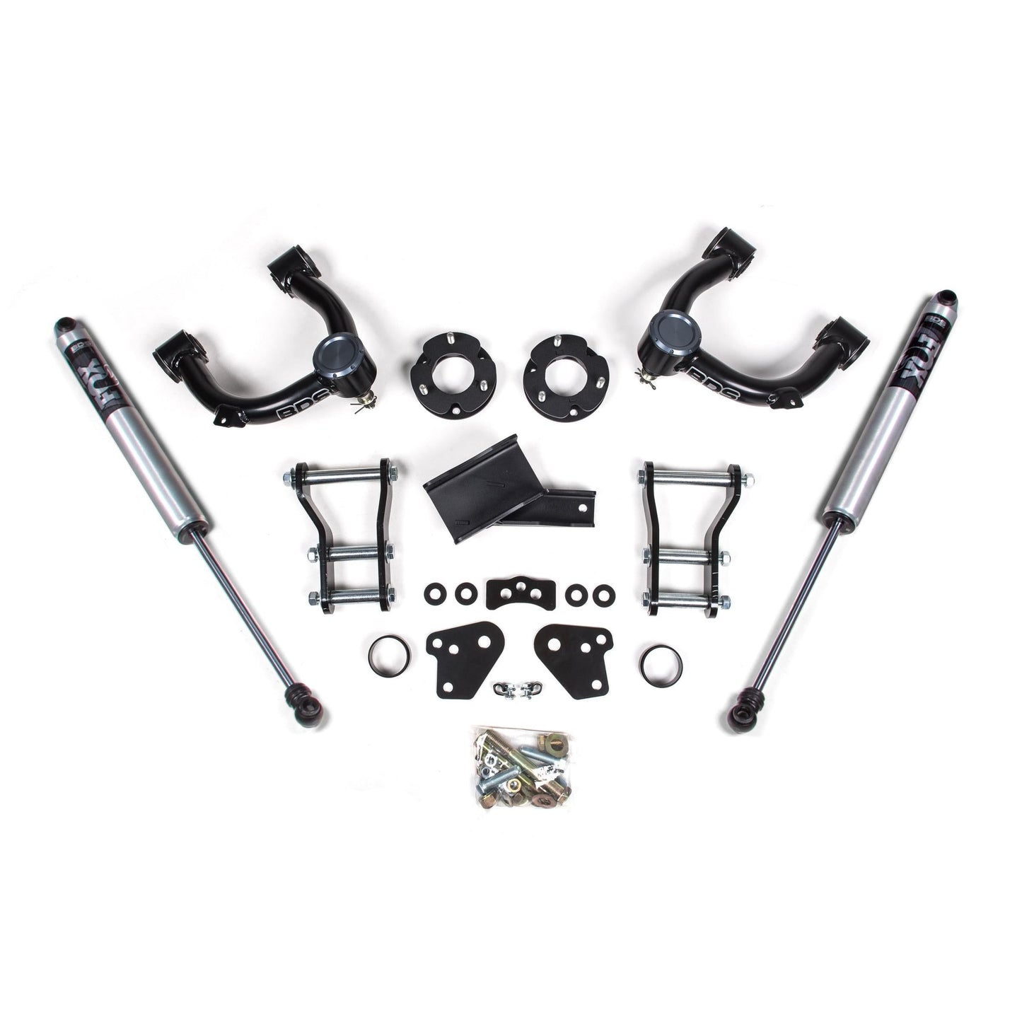 BDS Suspension | 3.5 Inch Lift Kit Ford Ranger 19-23 4WD Cast Aluminum Knuckle Fox 2.0 Performance Shocks | BDS1545FS